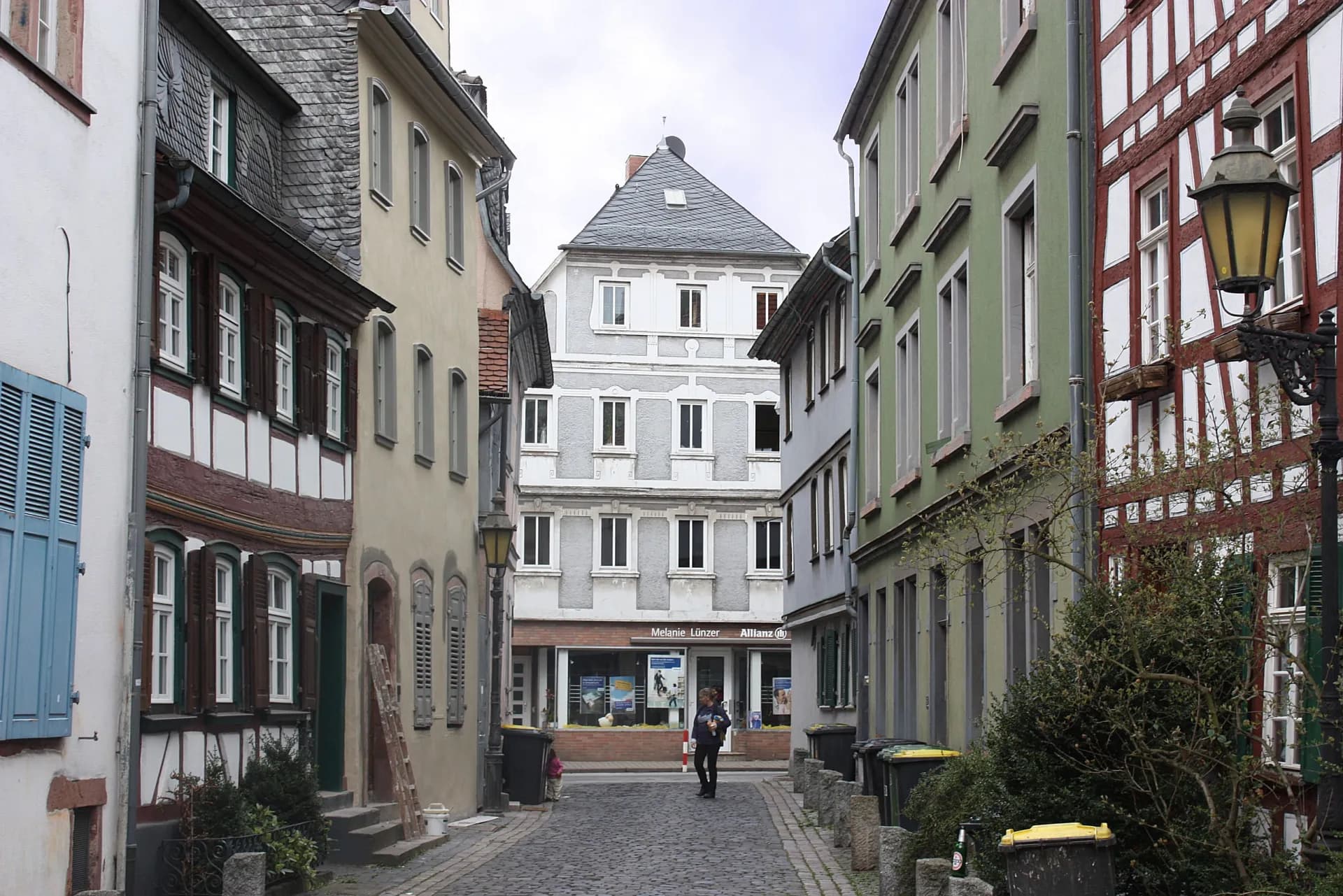 Gasse Allmeygang in Frankfurt Höchst