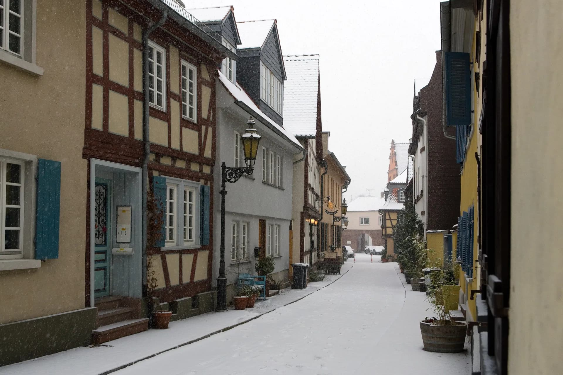 Alt-Höchst im Winter in Frankfurt Höchst