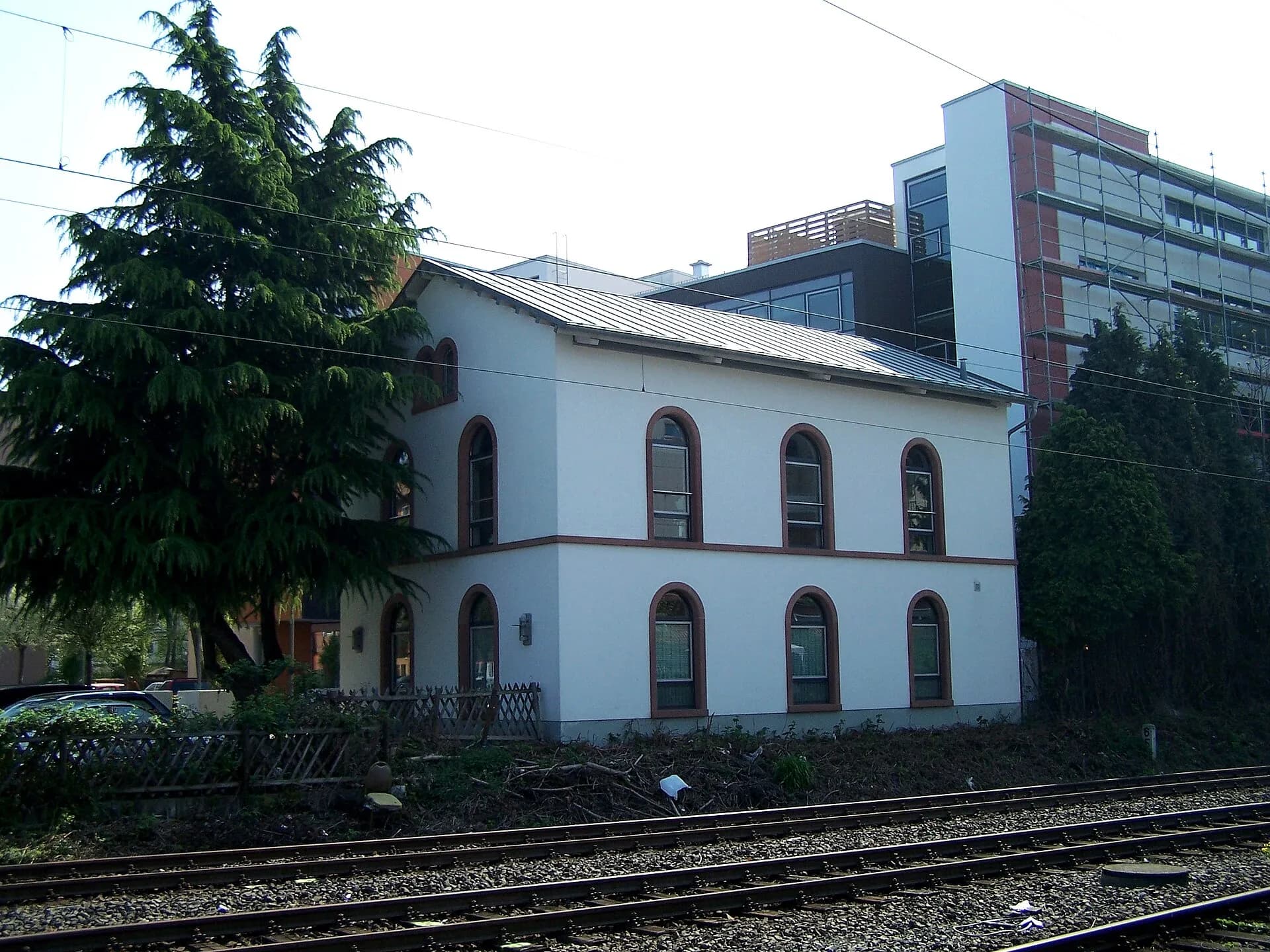 Altes Bahnhofsgebäude in Frankfurt Rödelheim
