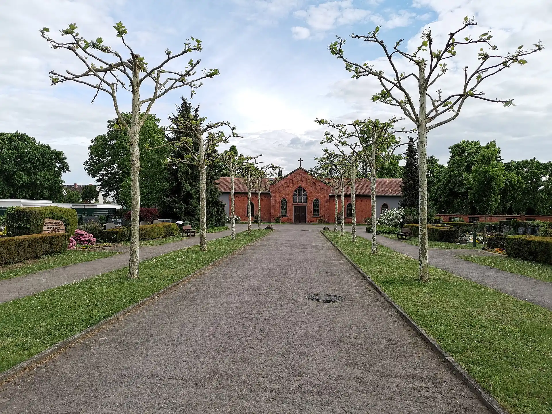 Allee auf dem Alten Friedhof in Neu-Isenburg