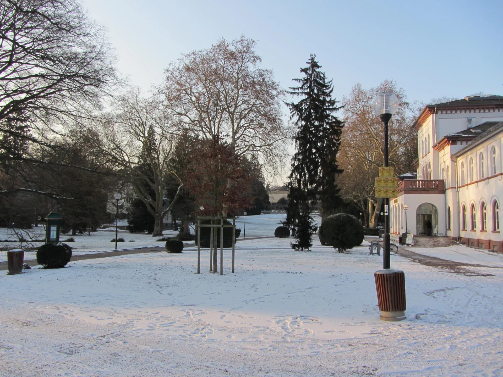Alter Kurpark in Bad Soden am Taunus im Winter