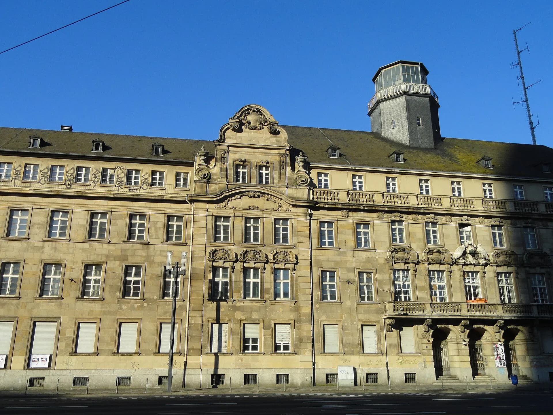 Seitenflügel des Alten Polizeipräsidiums im Frankfurter Gallus