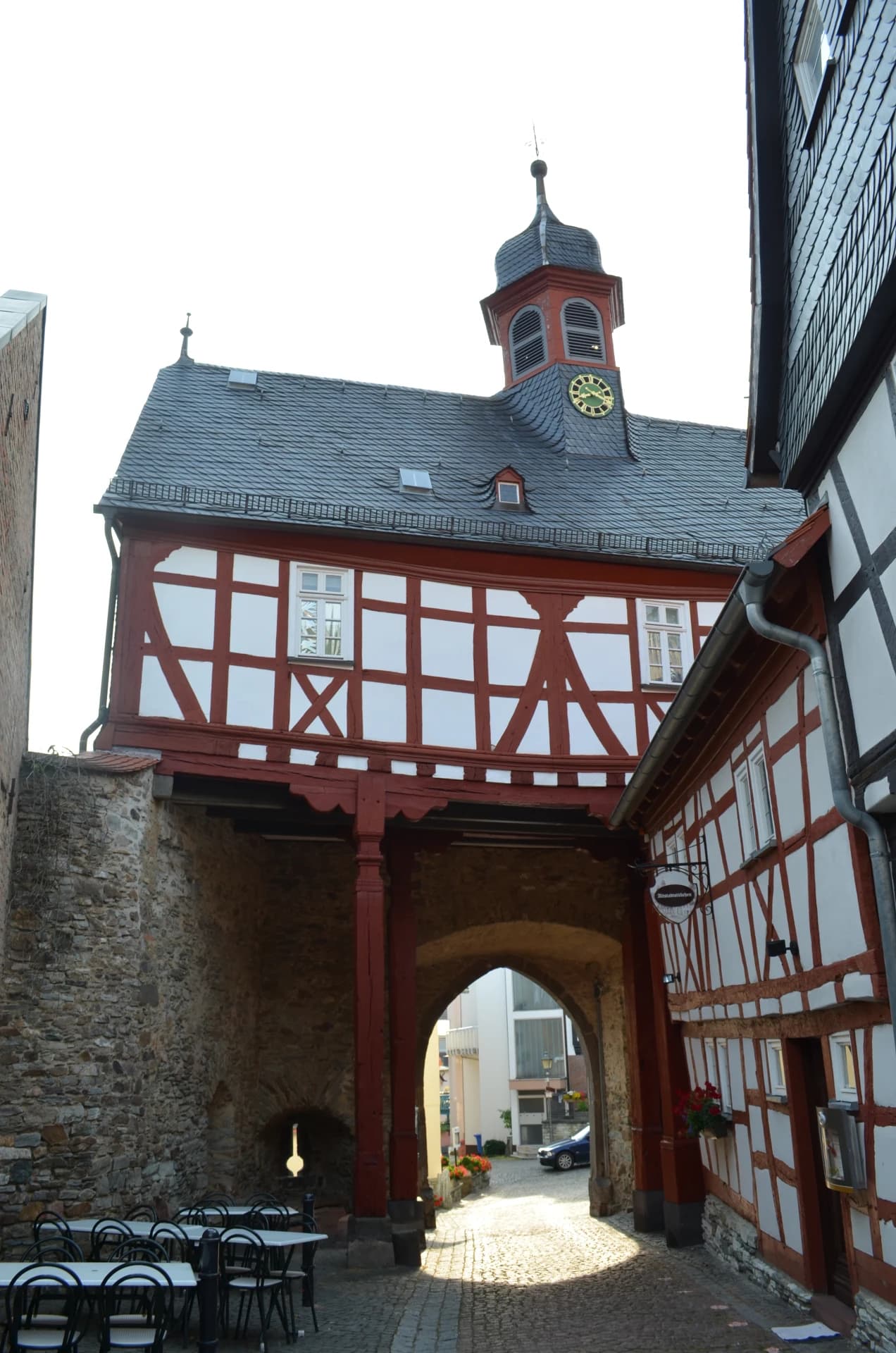 Altes Rathaus in Königstein im Taunus von der Rückseite