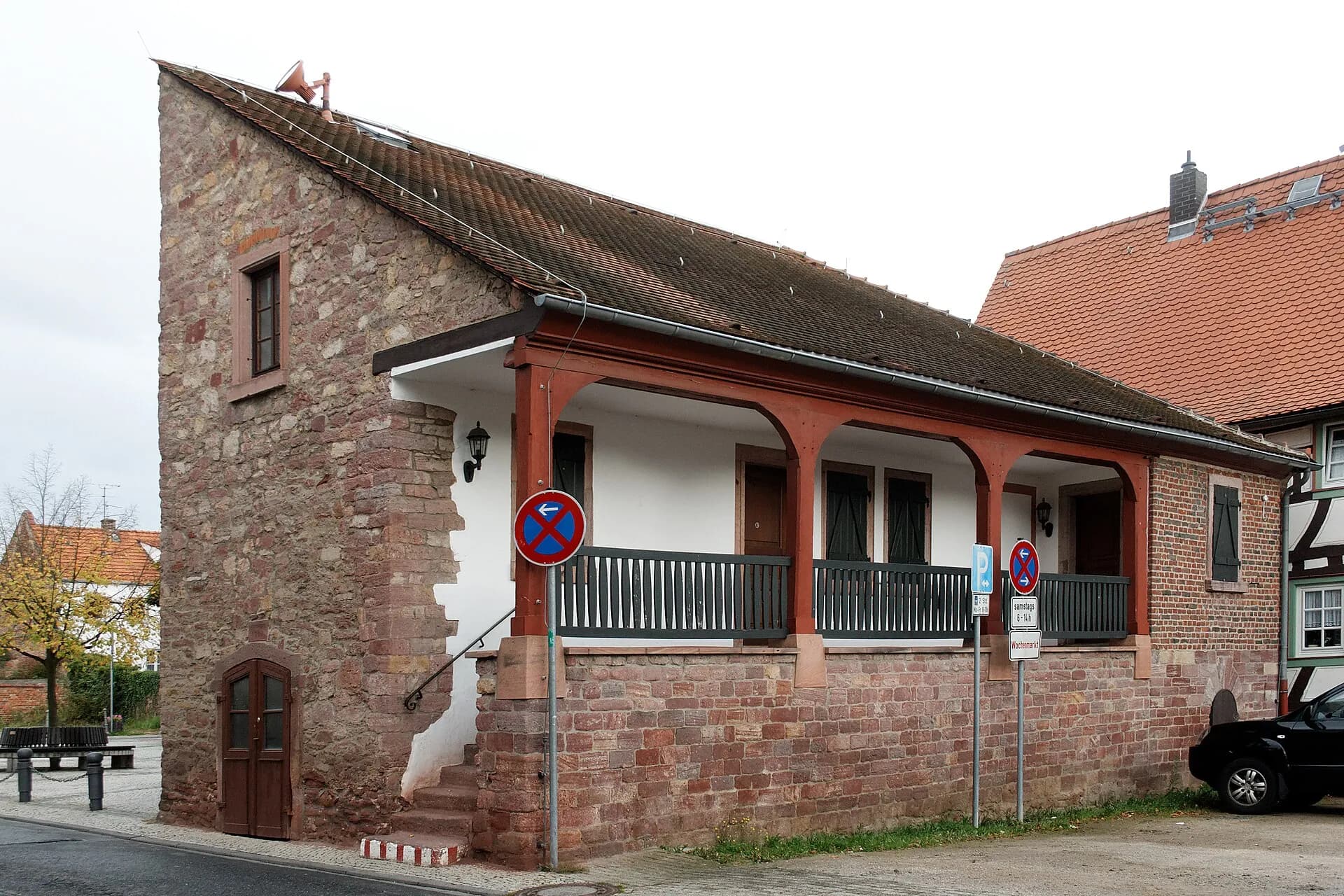 Ehemaliges Wachthaus in der Kirchstraße in Egelsbach von Nordosten