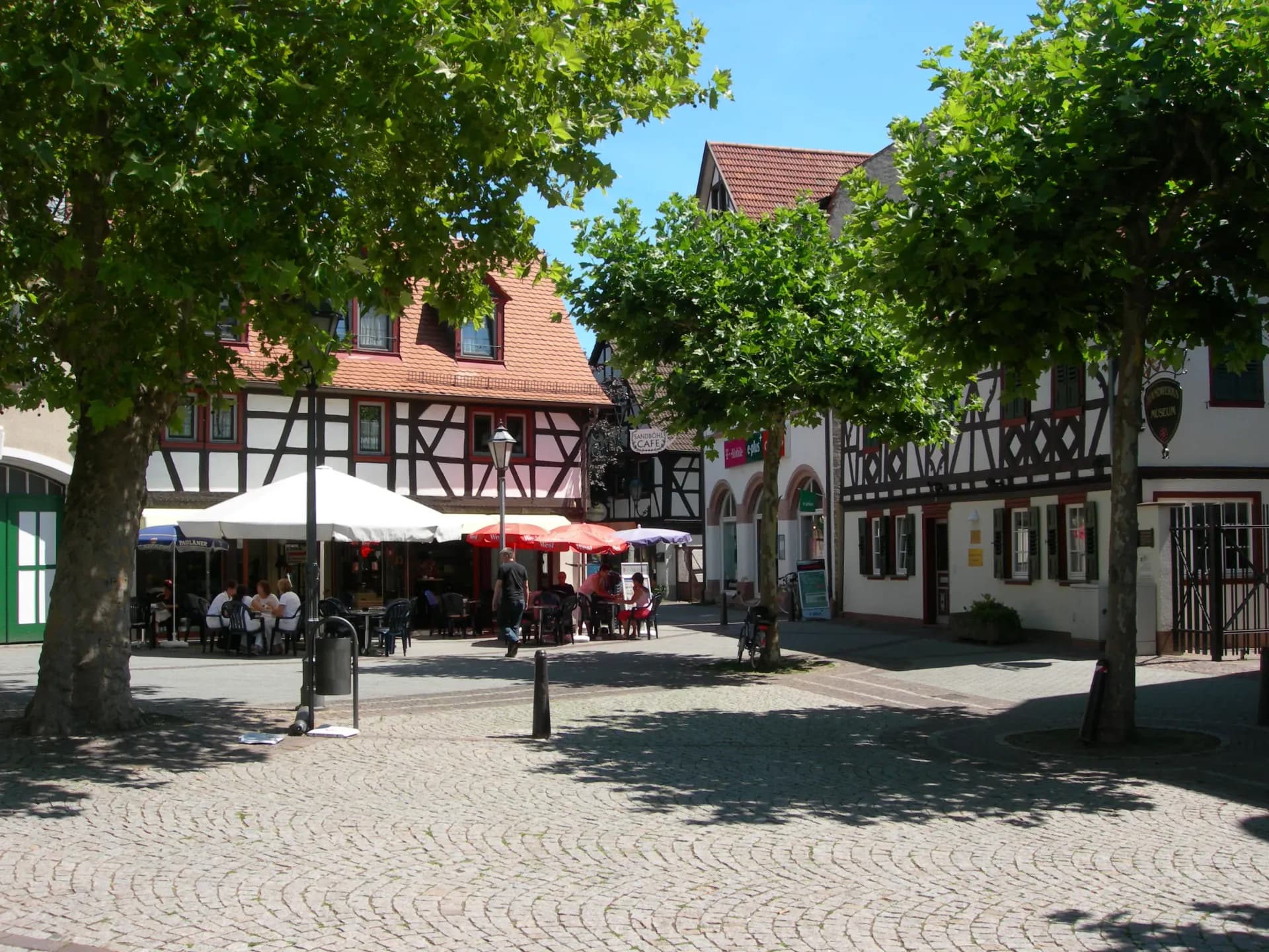Historische Häuser in der Altstadt von Groß-Gerau