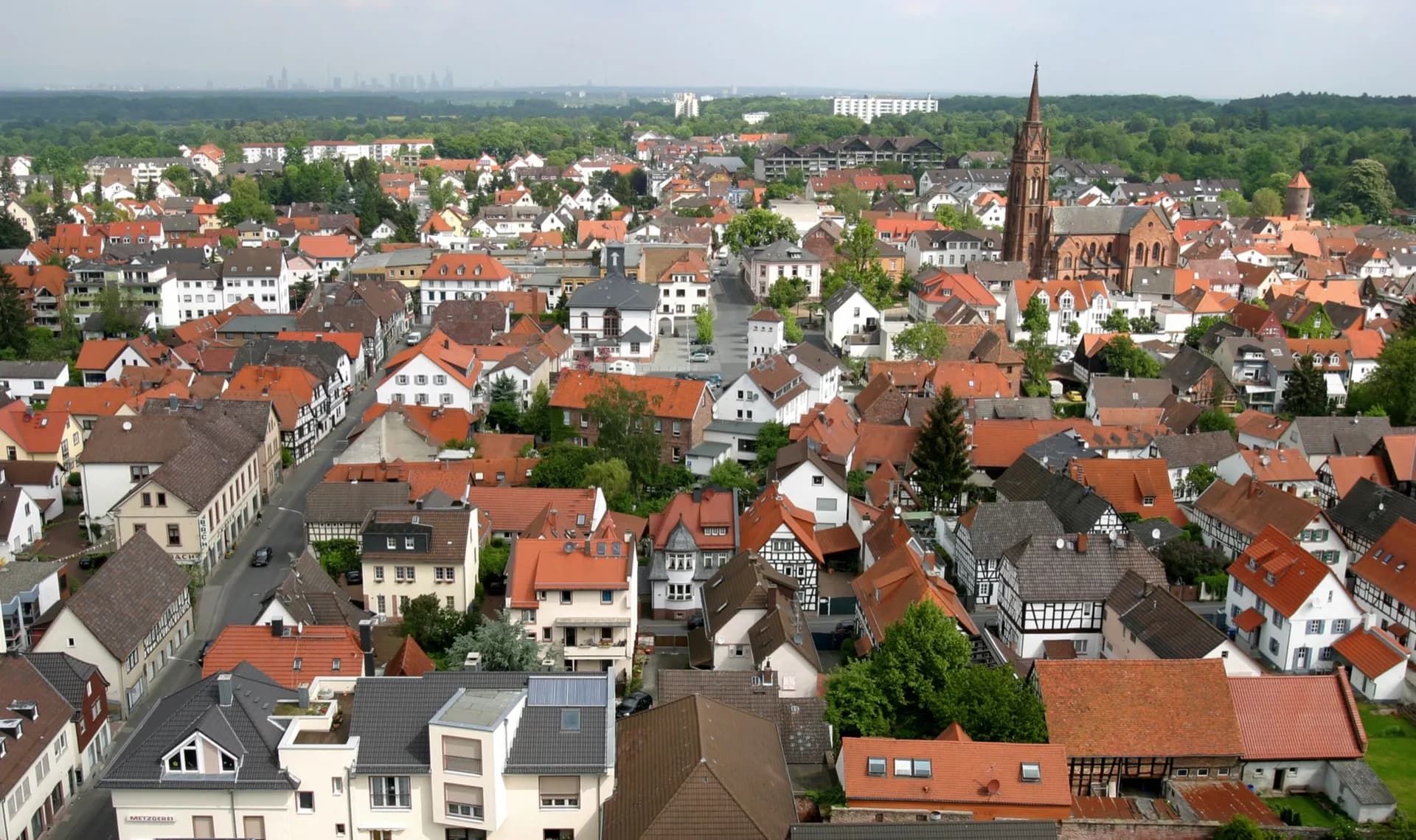 Altstadtblick in Langen