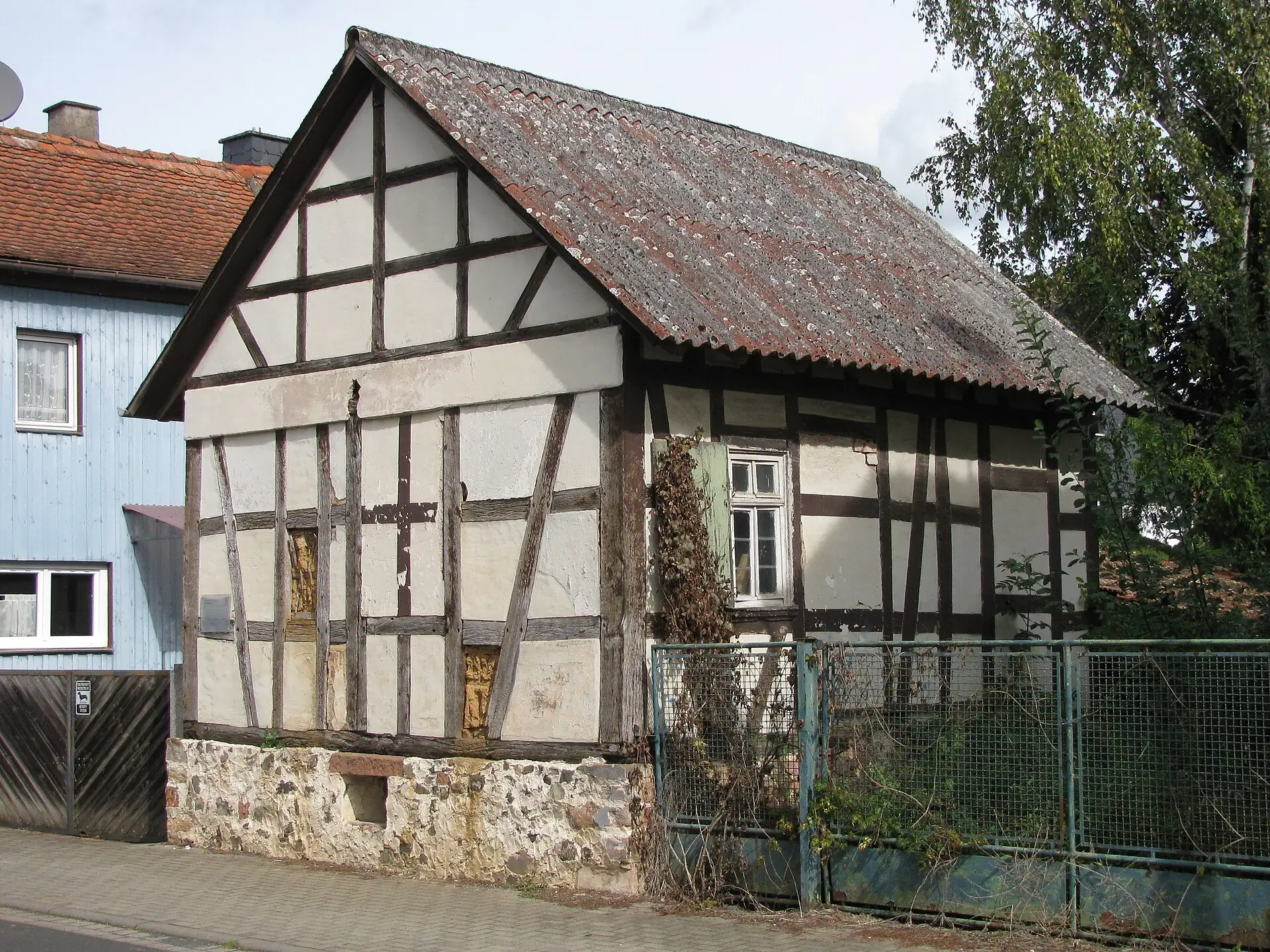 Fachwerkscheune in der Diebacher Straße 43 in Ronneburg-Altwiedermus