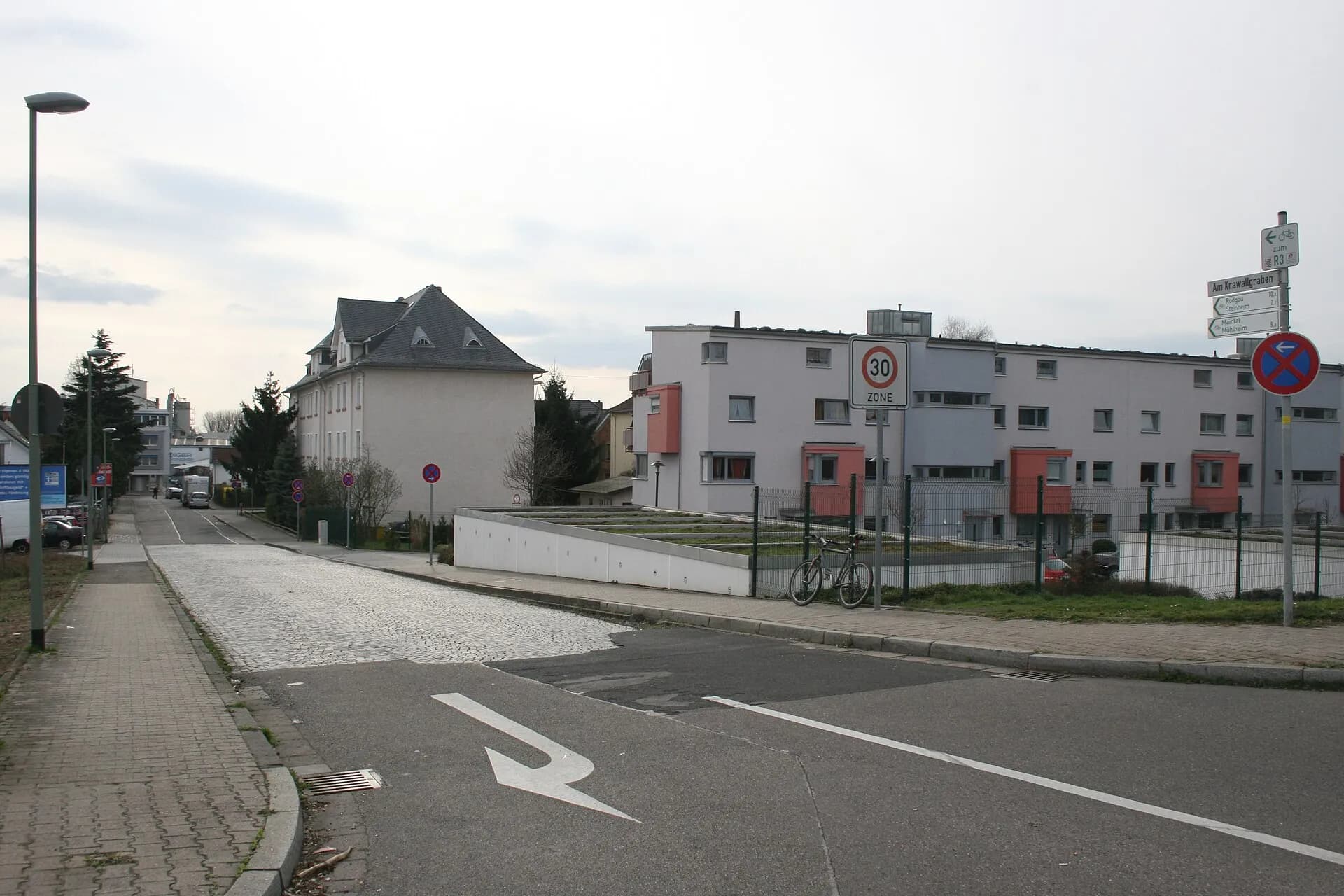 Wohnstraße Am Krawallgraben in Hanau