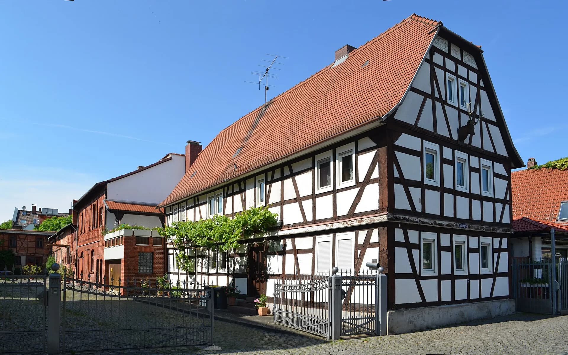 Fachwerkscheune in der Ankergasse in Frankfurt Fechenheim