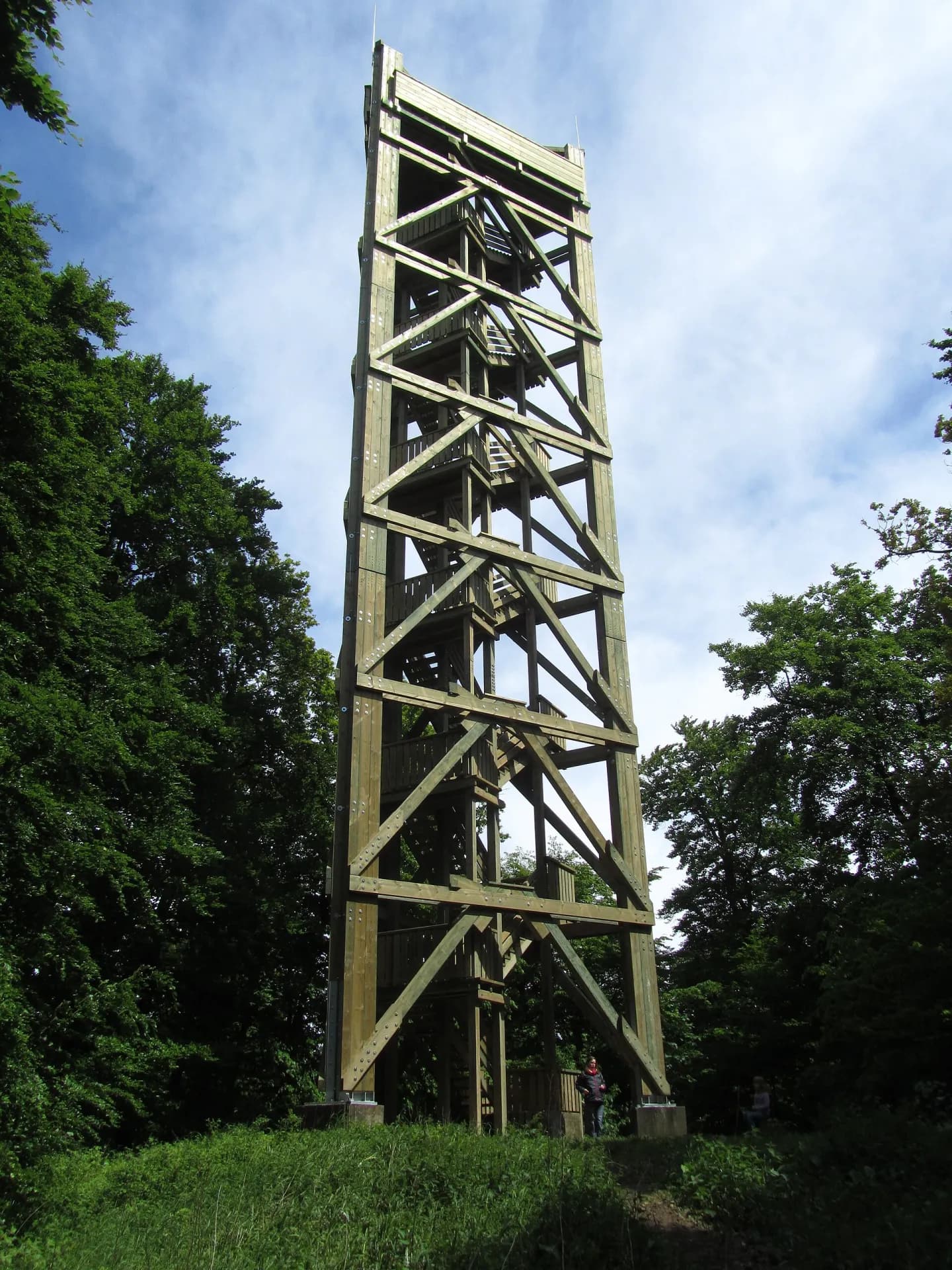Hölzerner Vorgängerbau des Atzelbergturms in Kelkheim-Eppenhain