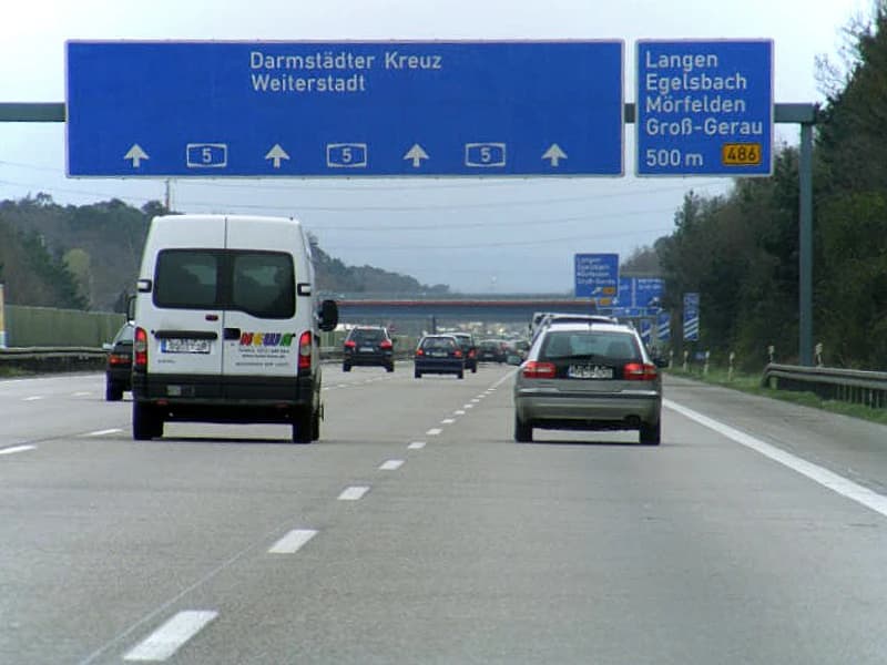 A5-Ausfahrt Langen/Mörfelden