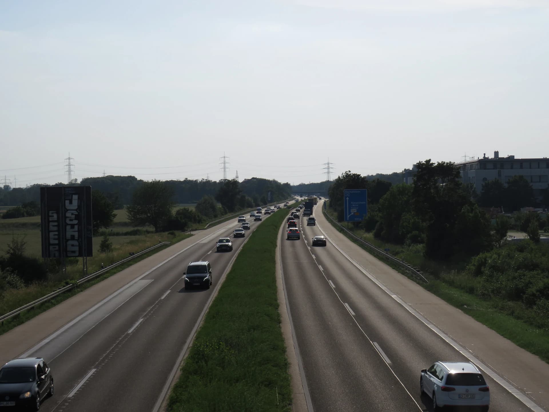 Auffahrt zur Bundesautobahn 60 in Rüsselsheim-Königstädten