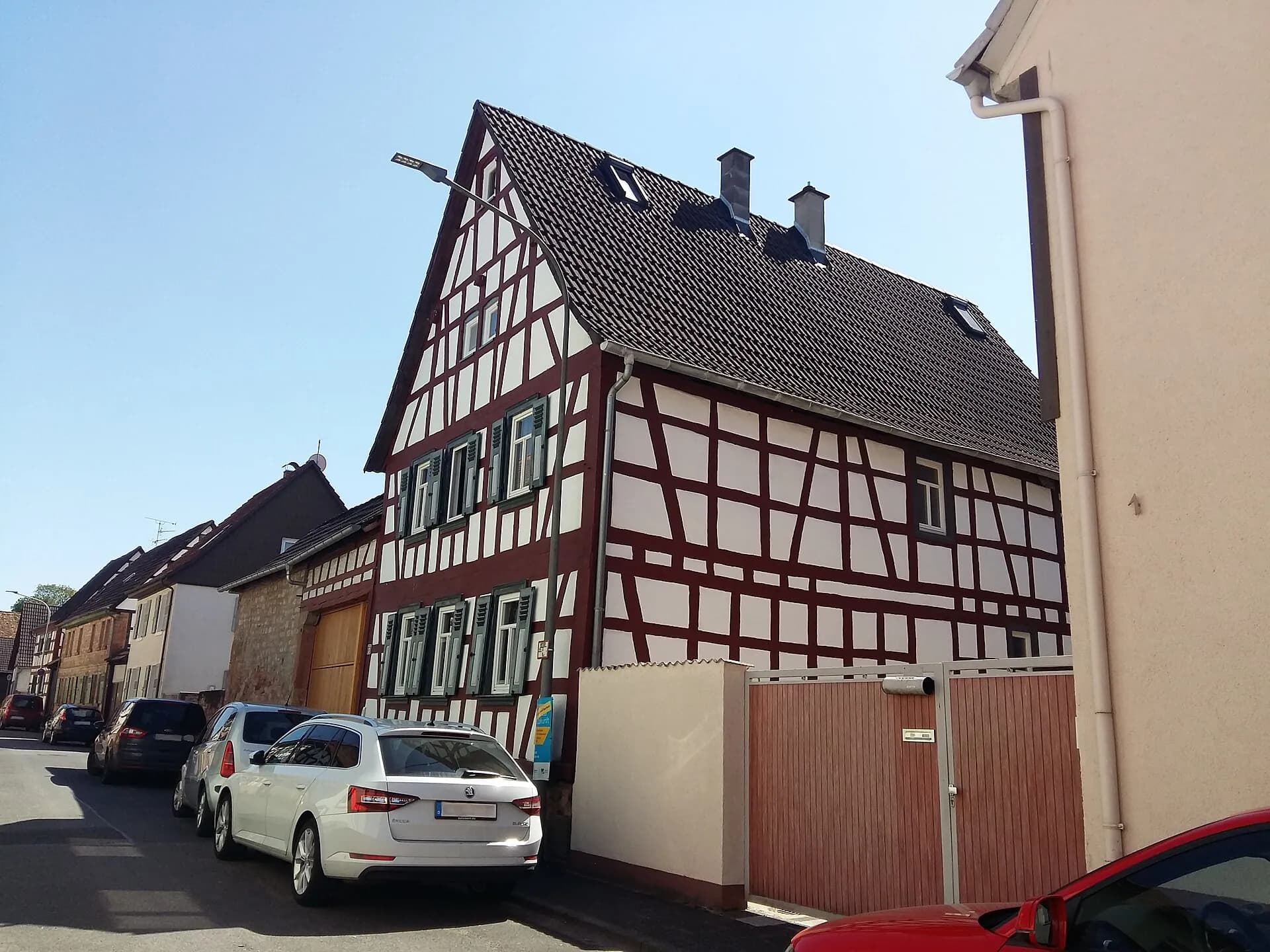 Straßenzug in der Bachgasse in Schaafheim