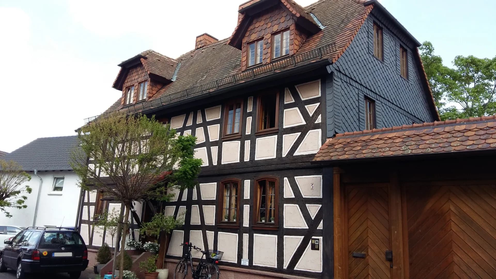 Fachwerkhaus in der Bachgasse in Münster (Hessen)