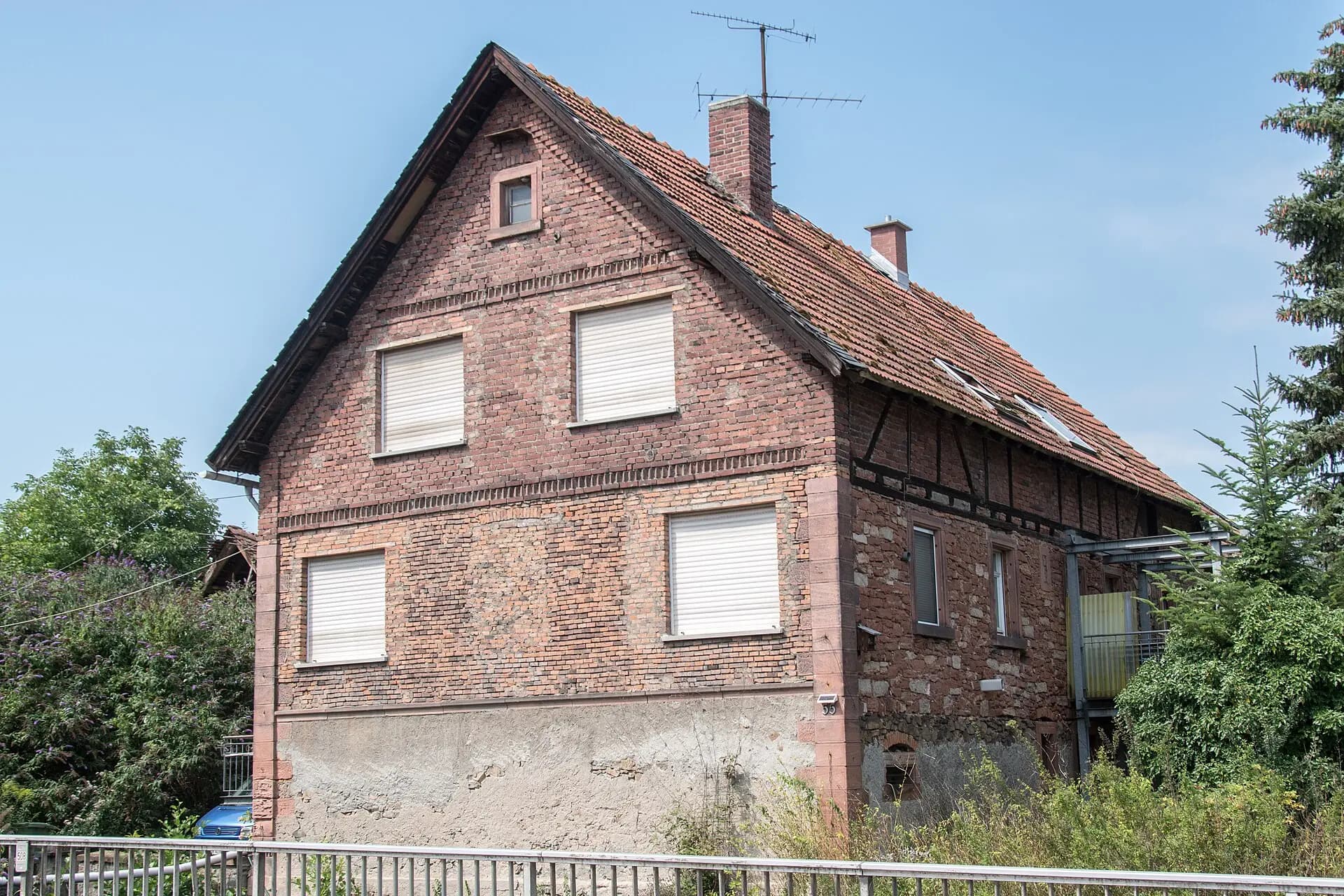 Backsteinhaus an der Darmstädter Straße 55 in Ober-Ramstadt