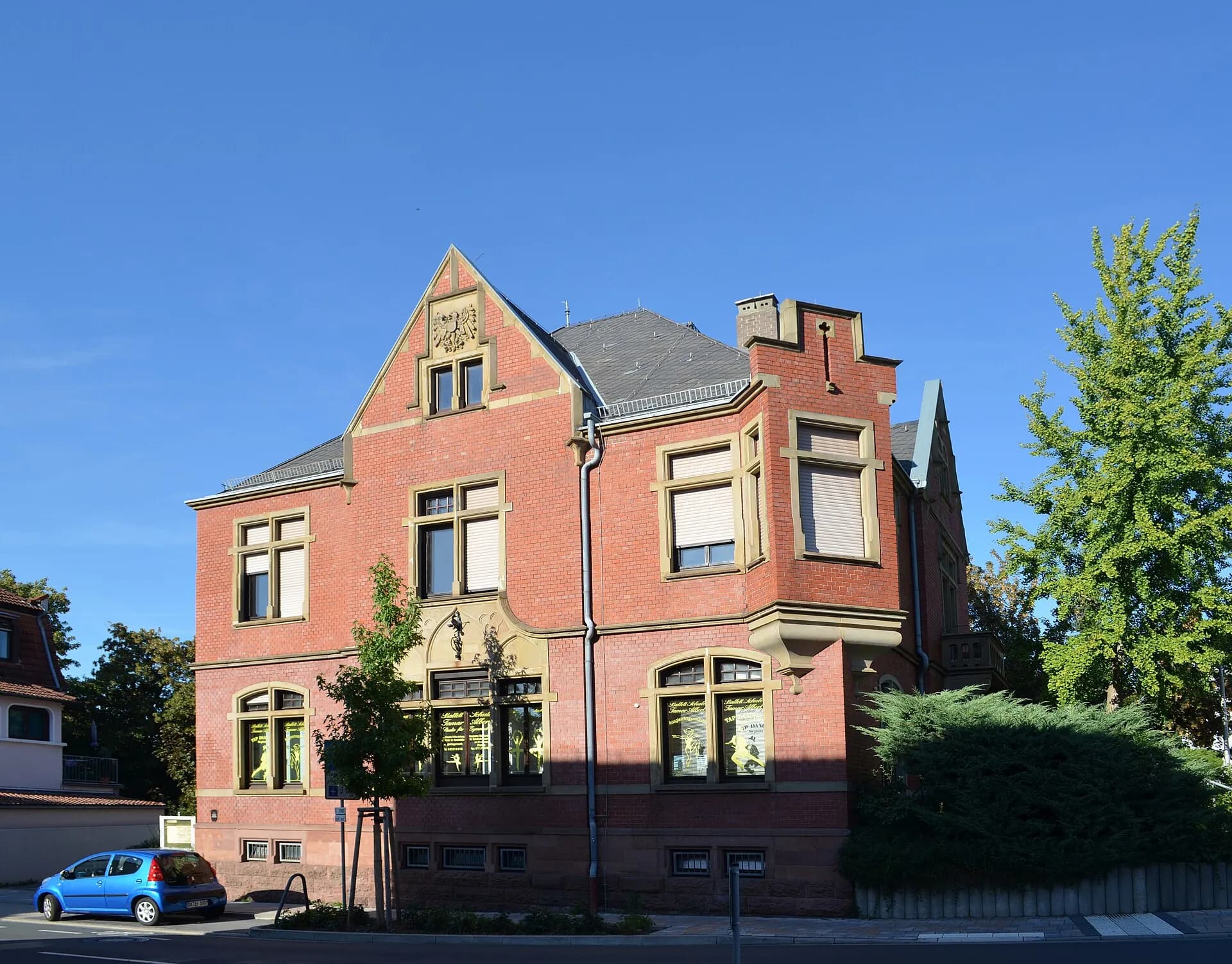 Backsteinvilla in der Ludwigstraße im Ortsteil Jugenheim in Seeheim-Jugenheim