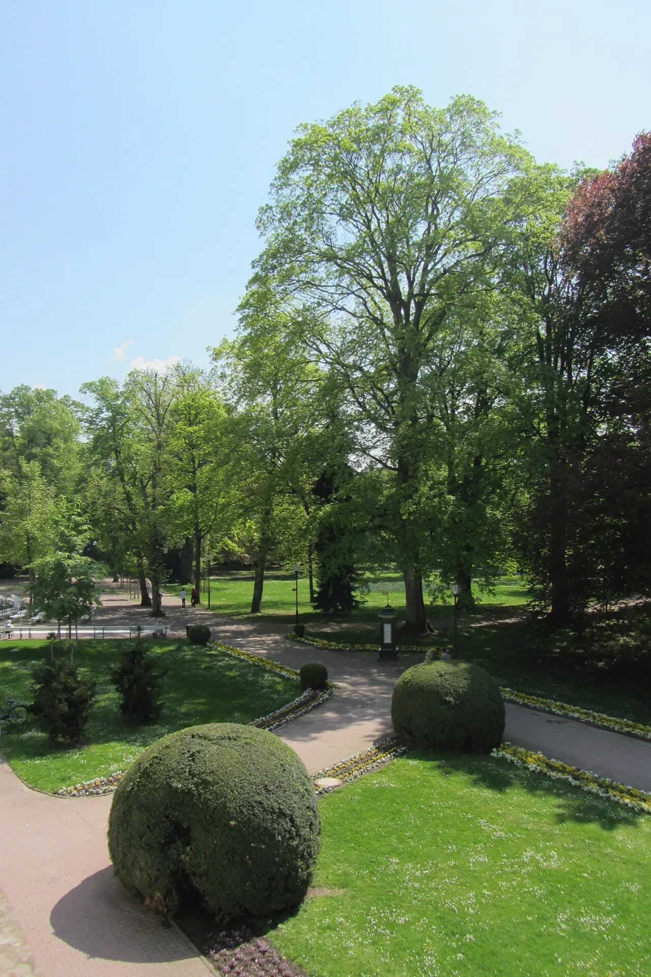 Parkblick vom Badehaus in Bad Soden am Taunus