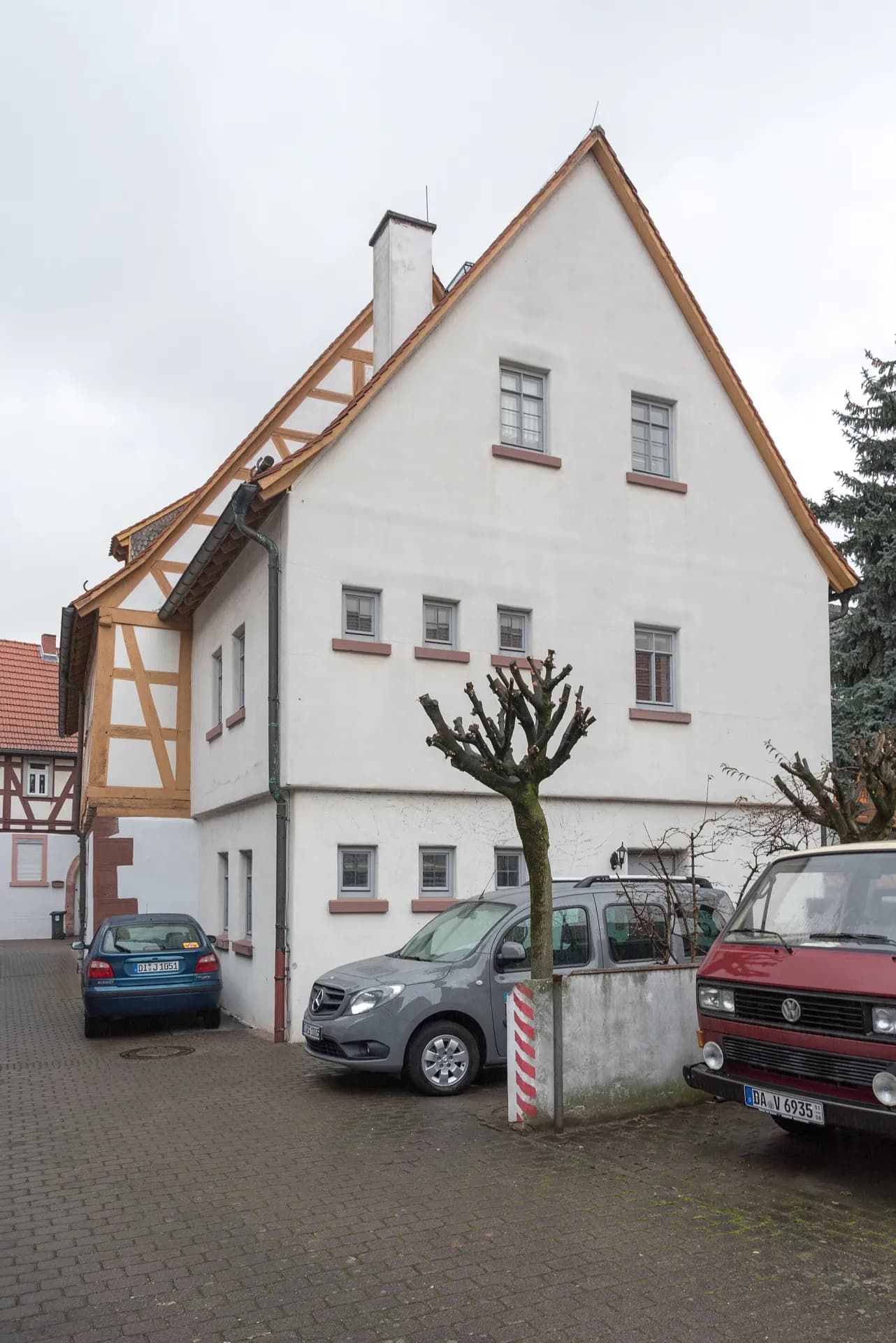 Giebelseite Badgasse 10 in Dieburg
