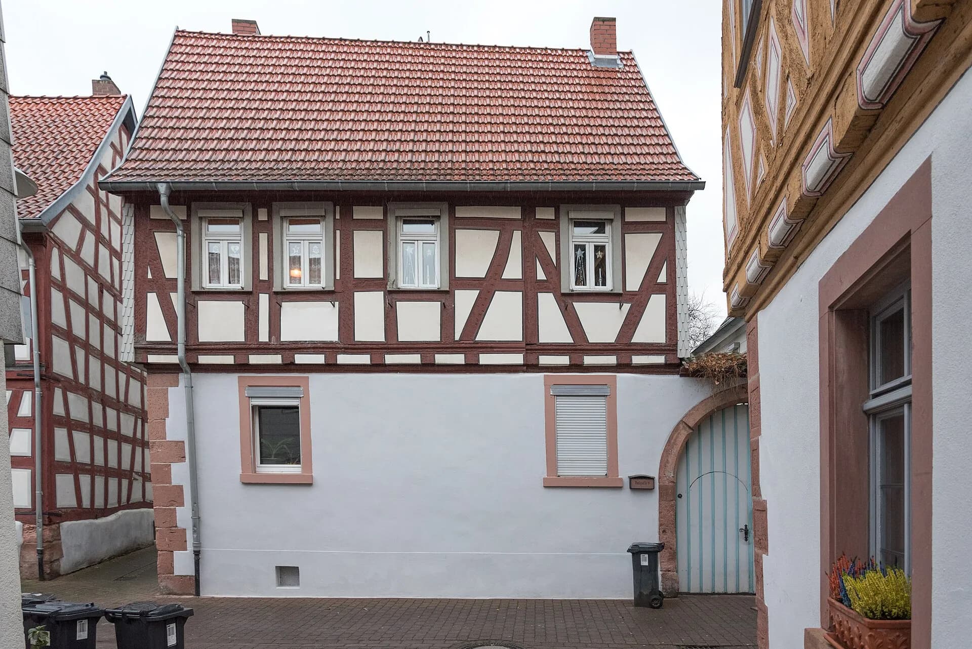 Fachwerkgiebel Badgasse 9 in Dieburg