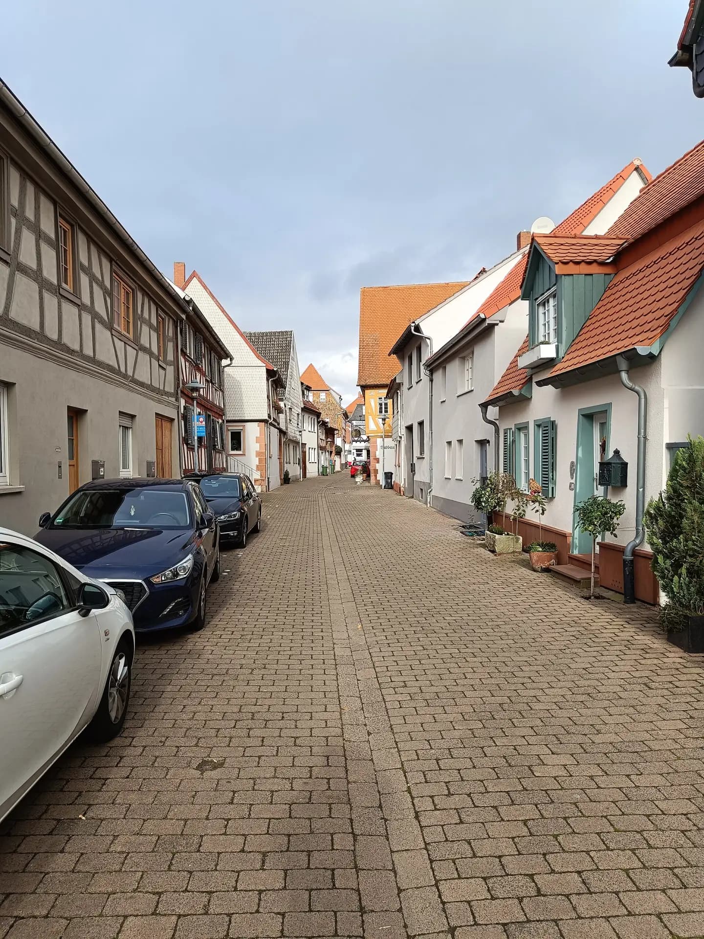 Blick in die Badgasse in Dieburg