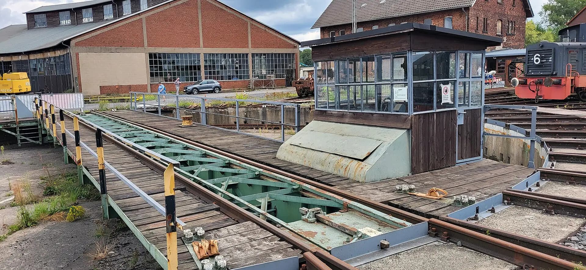 Drehscheibe des Bahnbetriebswerks in Hanau