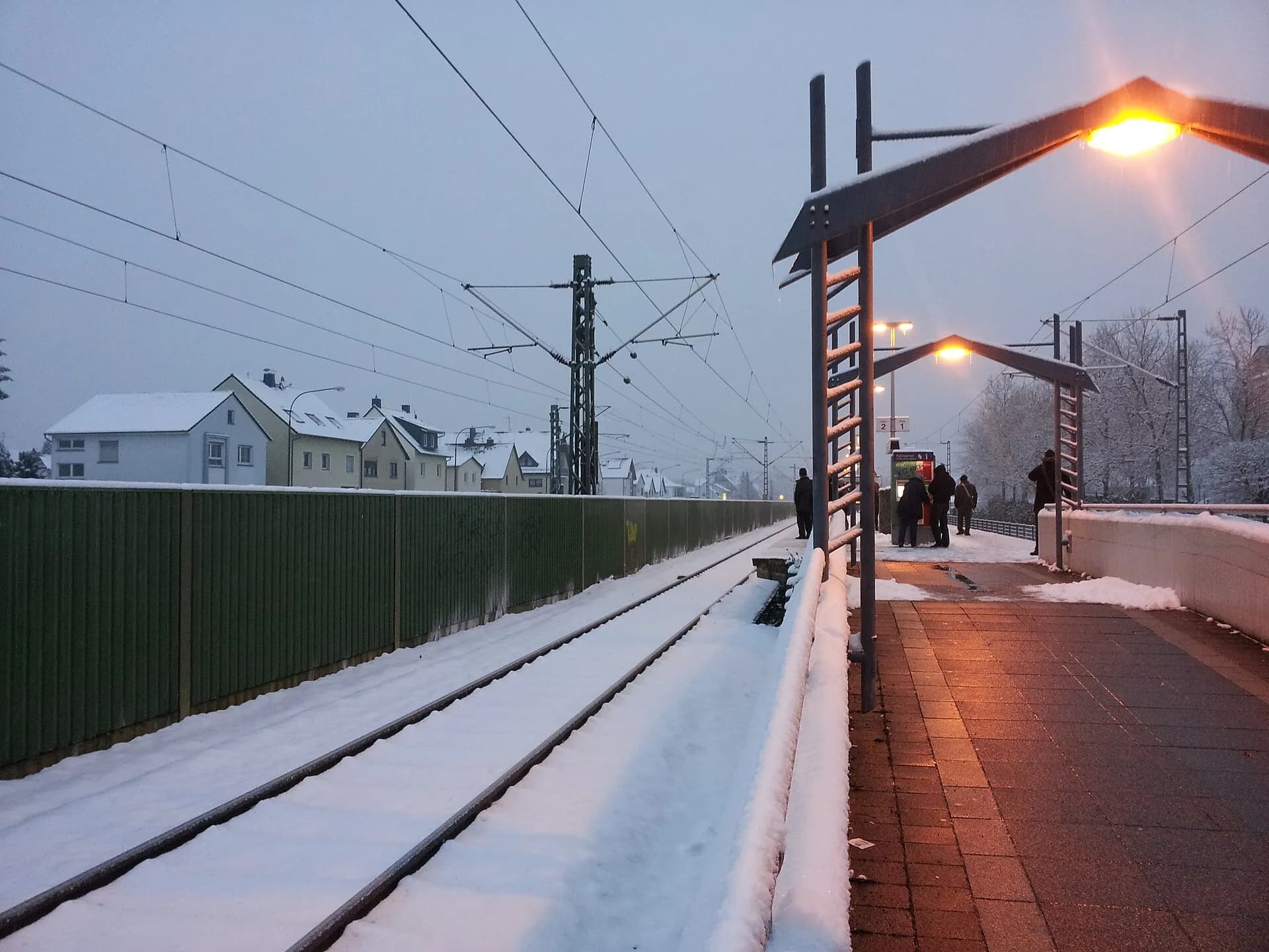 Bahnhof Mühlheim-Dietesheim im Winter
