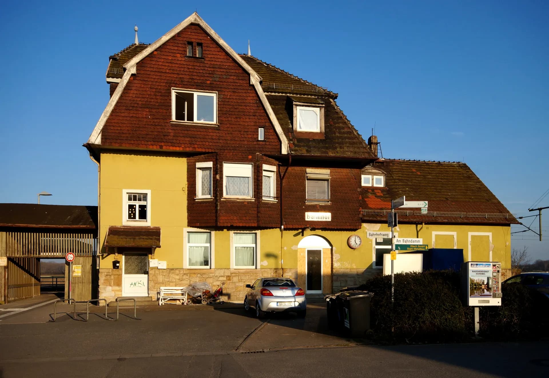 Bahnhofsgebäude des Bahnhofs Groß Gerau-Dornheim