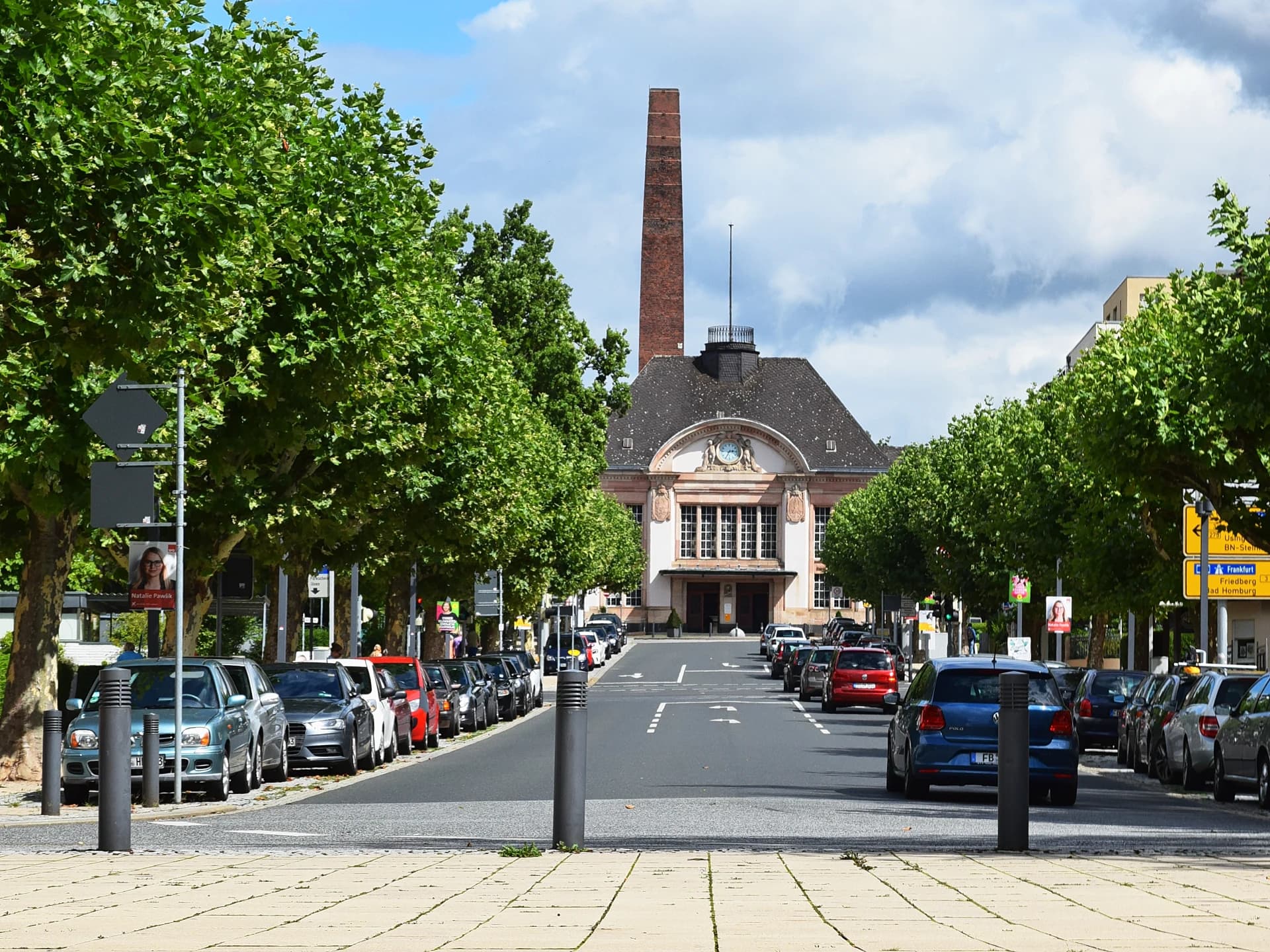Empfangsgebäude des Bahnhofs in Bad Nauheim