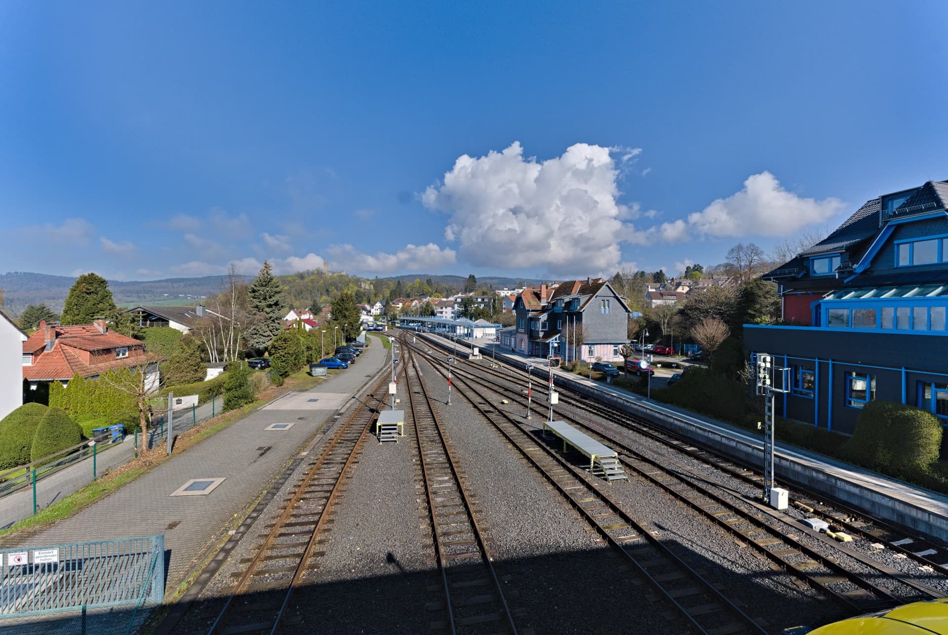 Gleisanlagen am Bahnhof Königstein im Taunus
