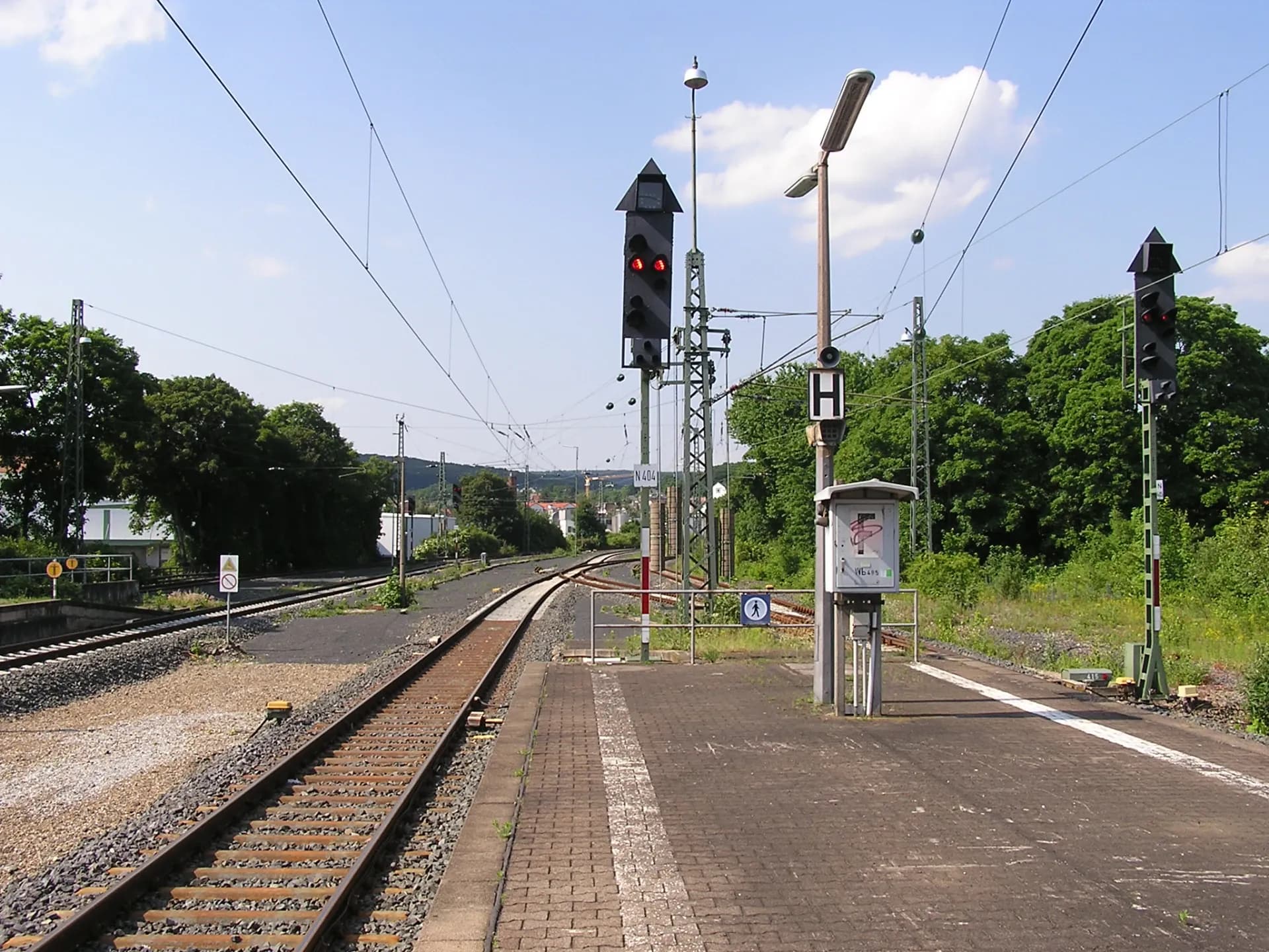 Nordseite des Bahnhofs Friedrichsdorf