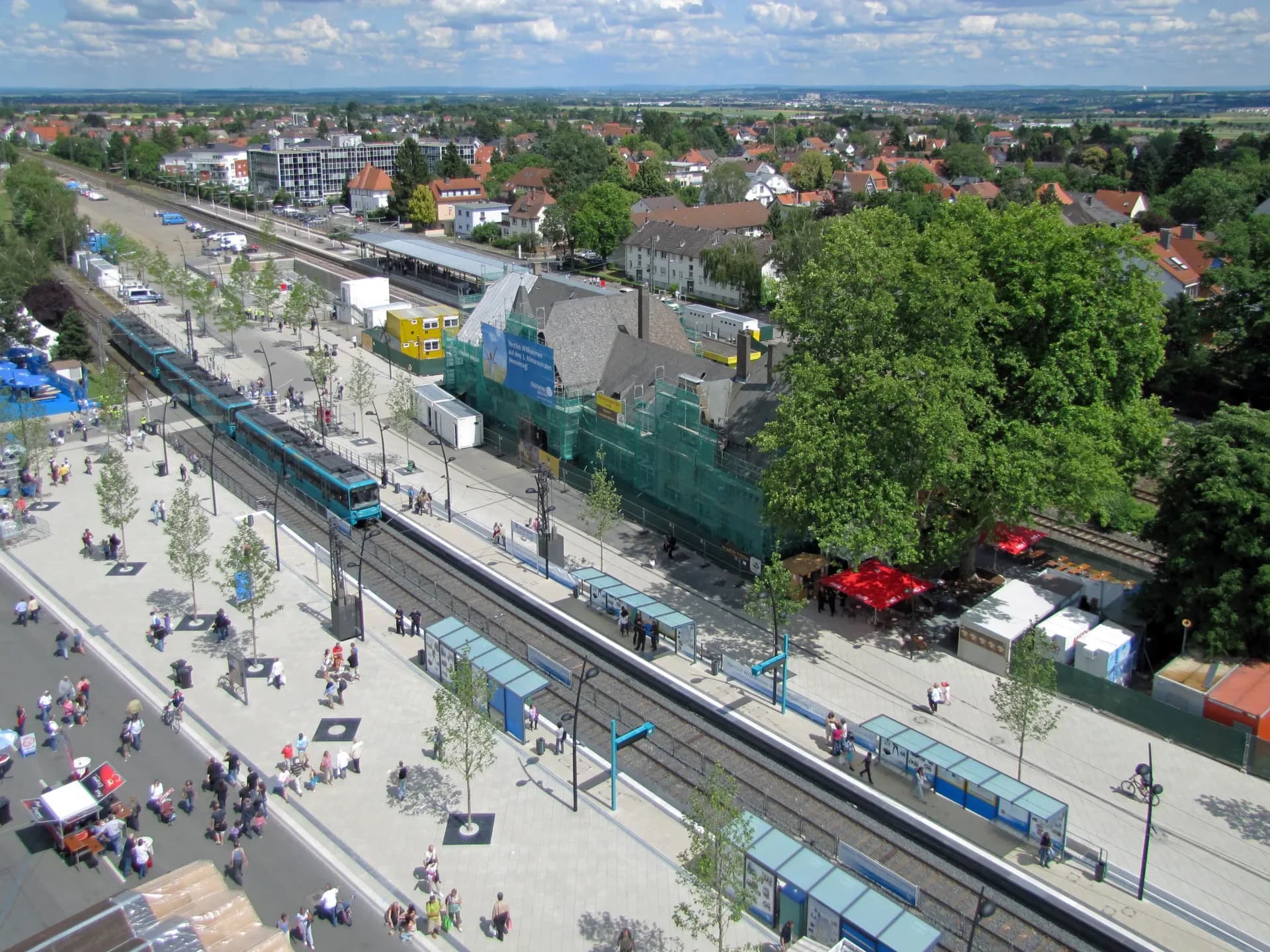 Blick auf den Bahnhof in Oberursel (Taunus)