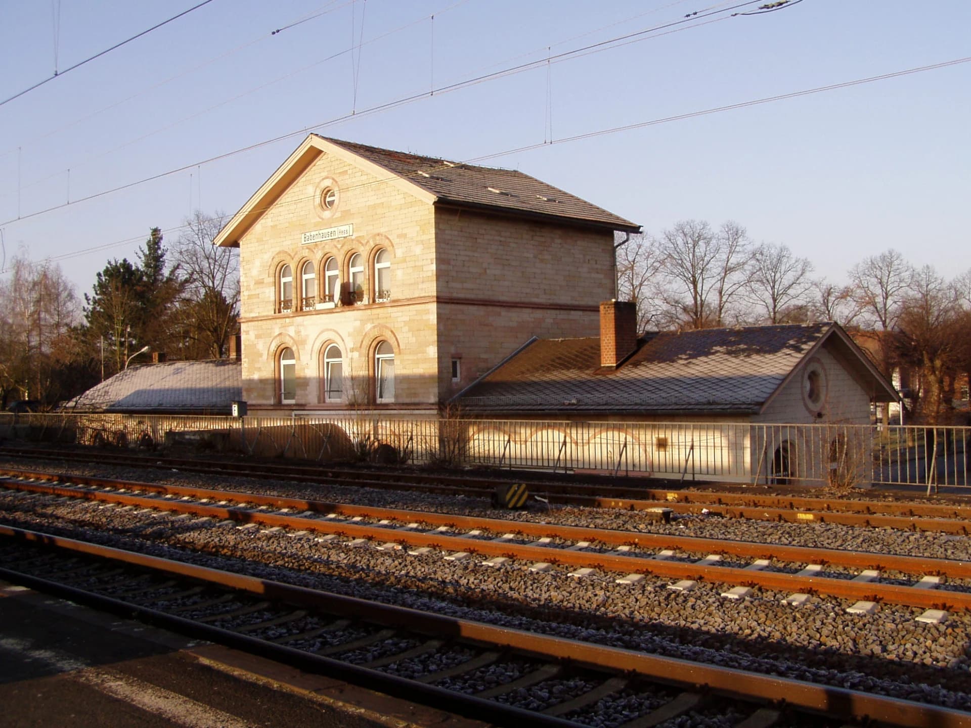 Bahnhofsgebäude in Babenhausen
