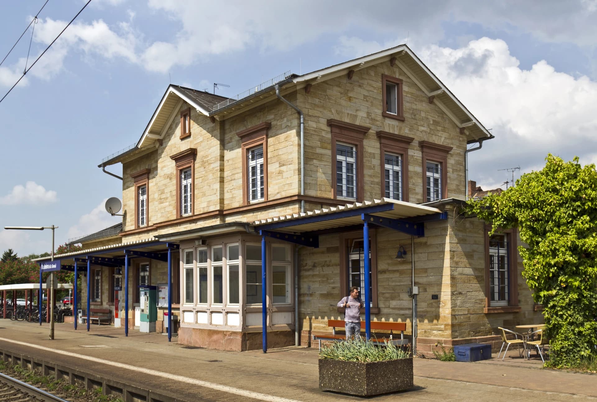 Bahnhof in Nauheim
