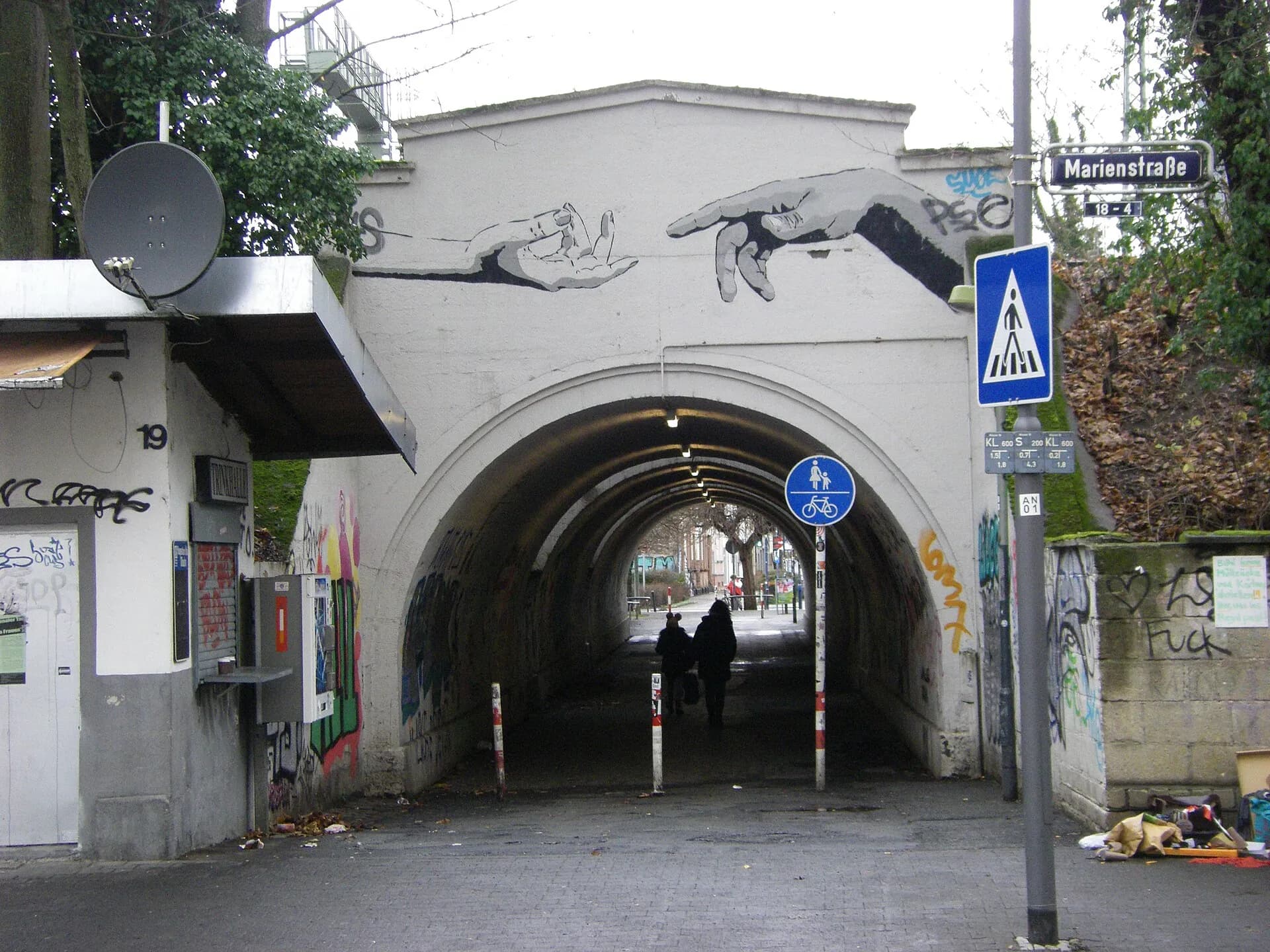 Bahnunterführung an der Senefelderstraße im Senefelderquartier in Offenbach
