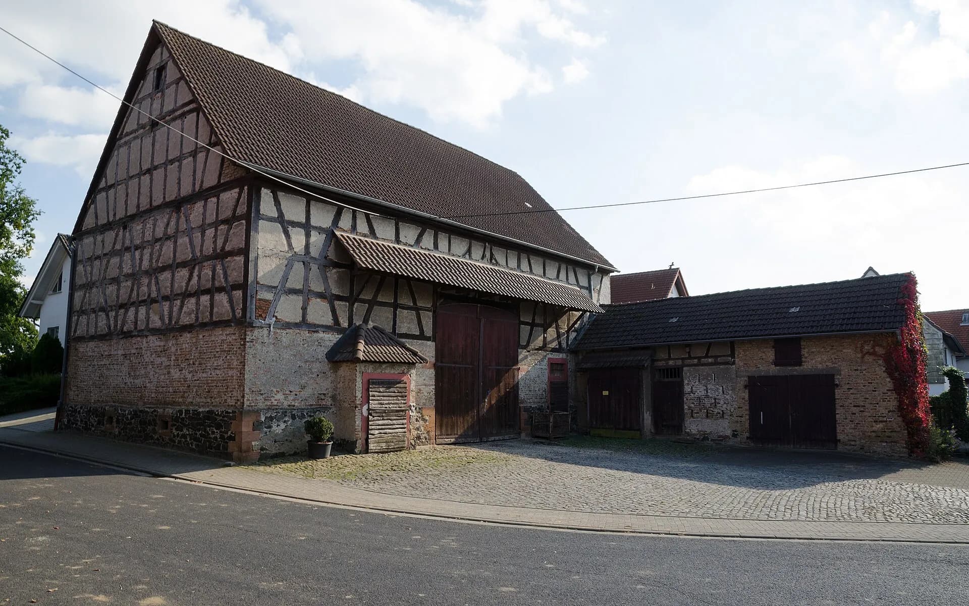 Fachwerkscheune im Stadtteil Bauernheim in Friedberg (Hessen)