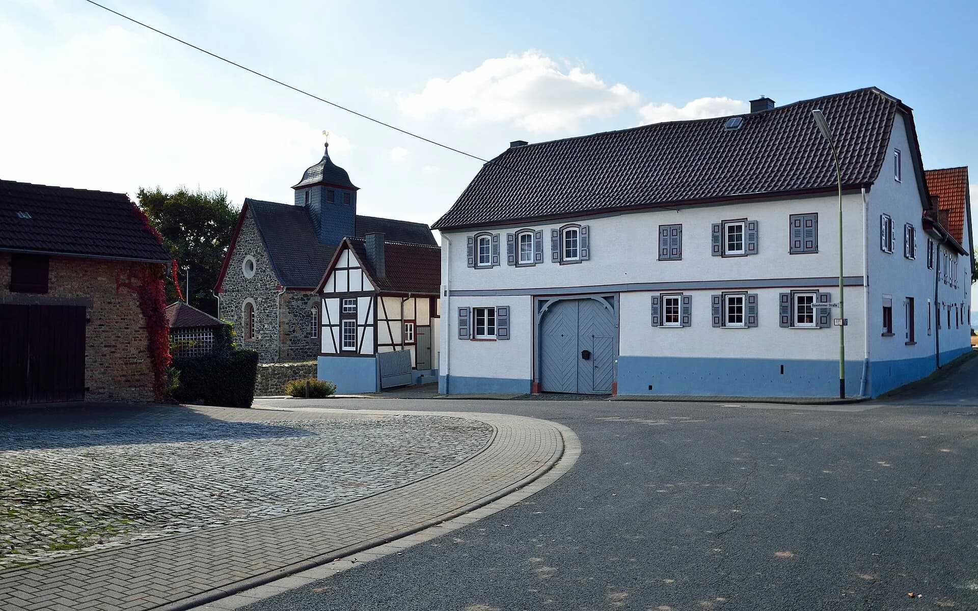 Ortskern des Stadtteils Bauernheim in Friedberg (Hessen)
