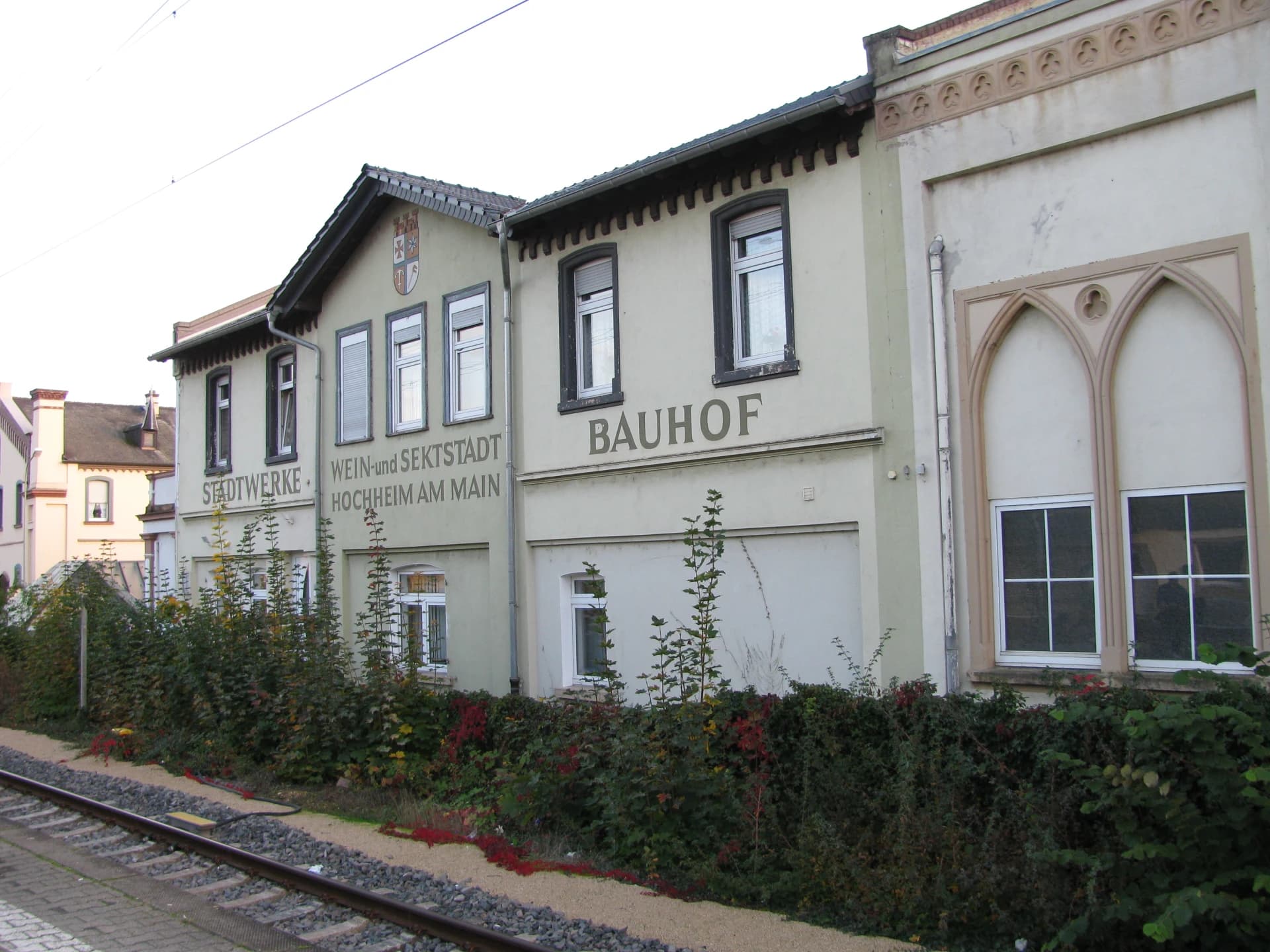 Städtischer Bauhof an der Neckarstraße in Hochheim am Main