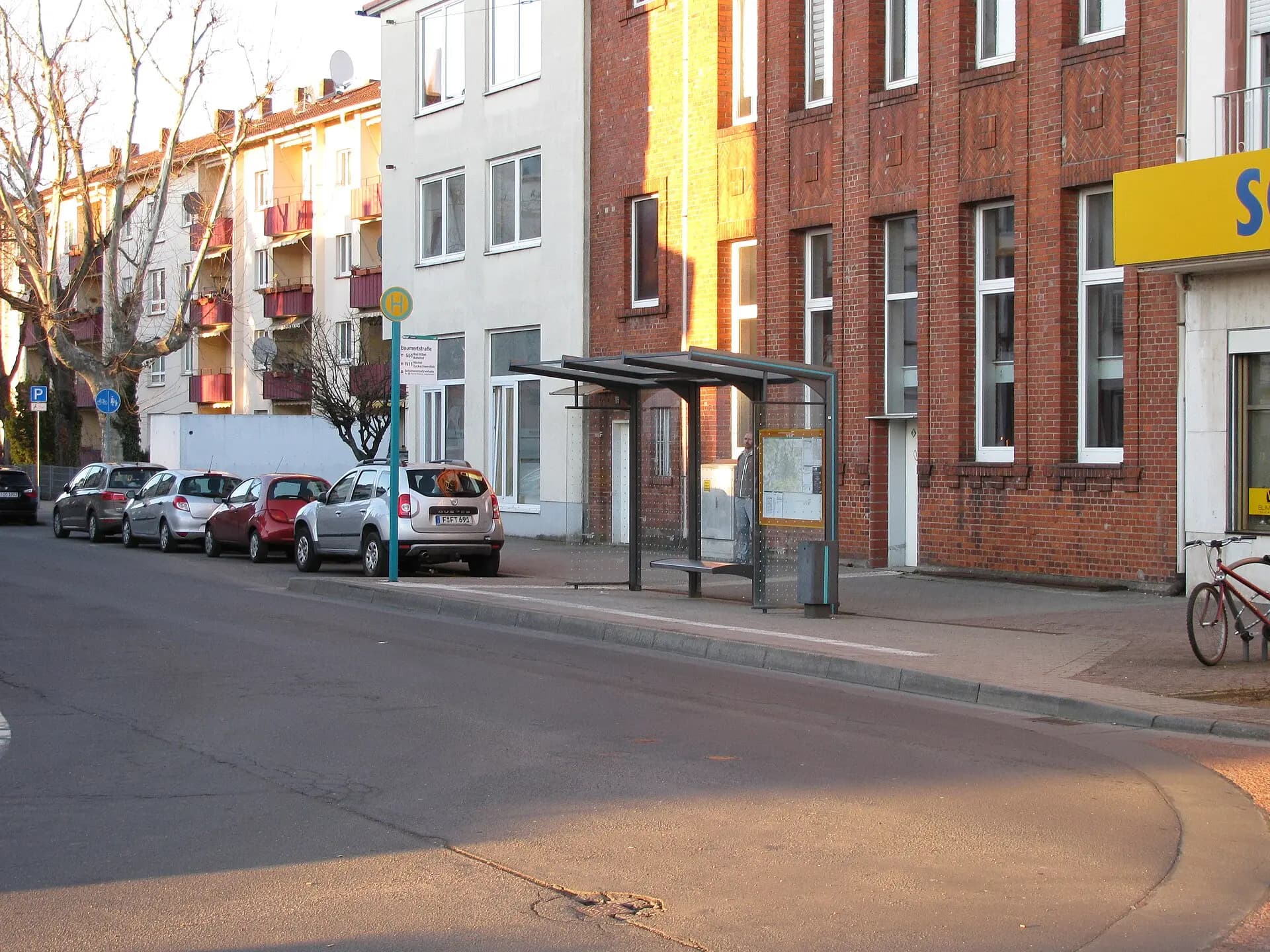 Altbauten an der Baumertstraße in Frankfurt Fechenheim