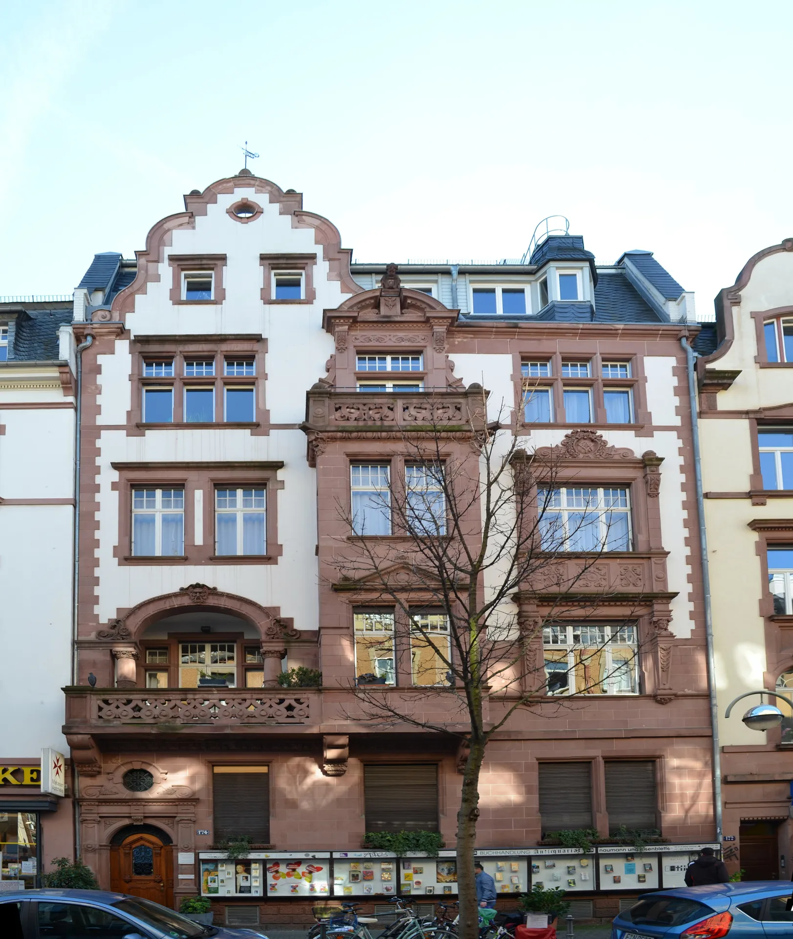 Jugendstilfassade an der Berger Straße im Frankfurter Nordend