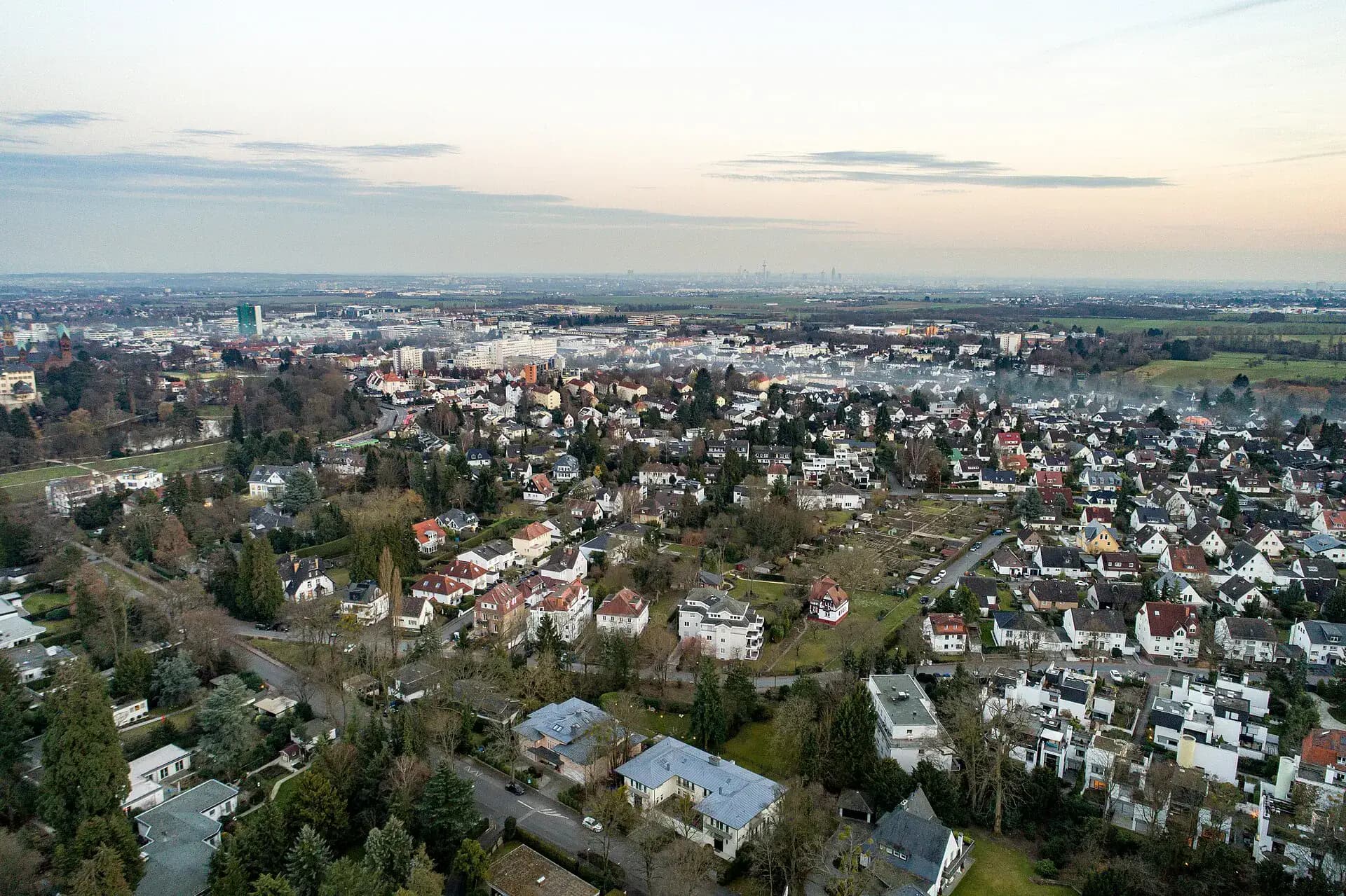 Luftbild der Berliner Siedlung in Bad Homburg