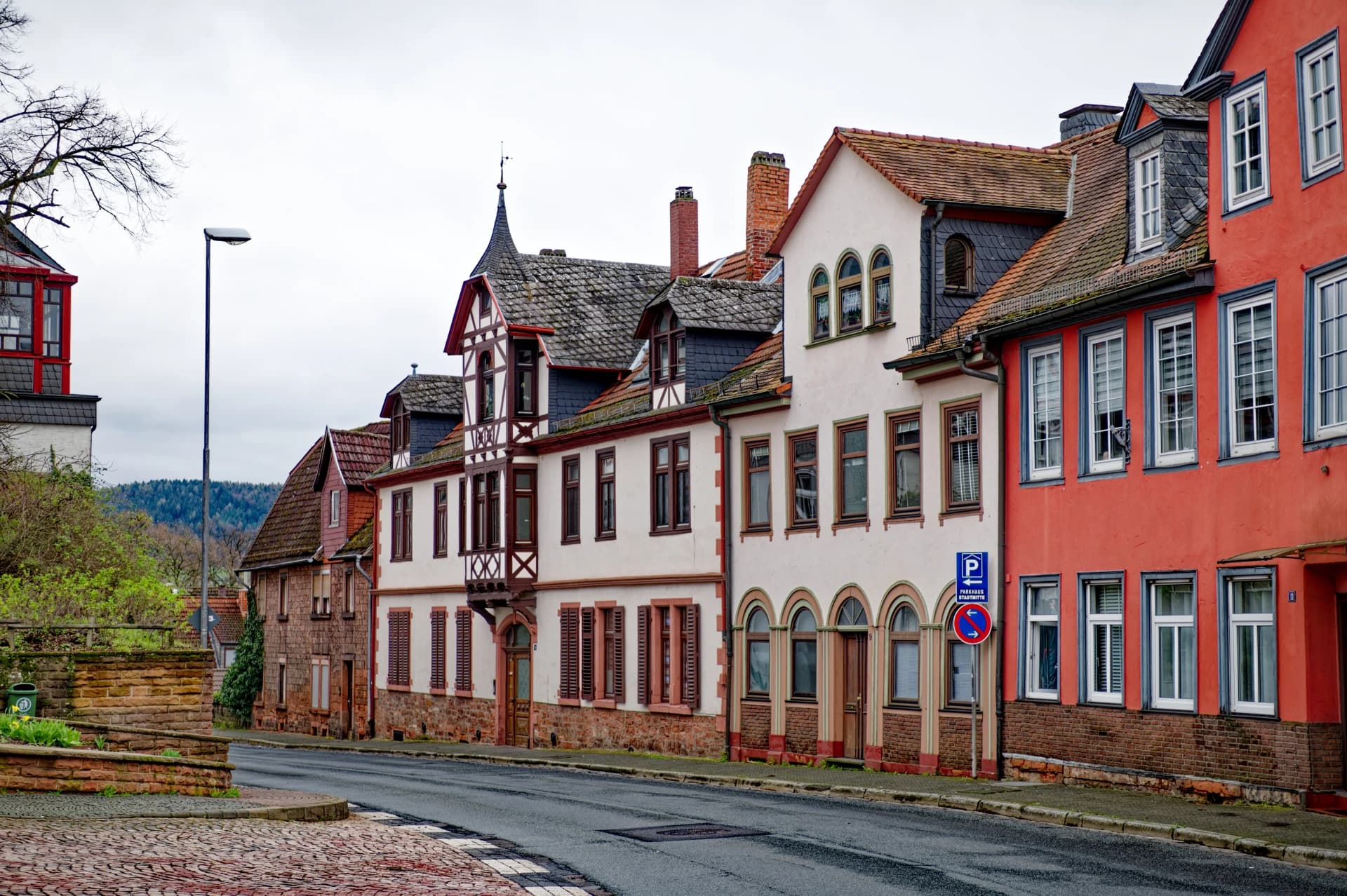 Häuserzeile Berliner Straße 7a und 9 in Gelnhausen
