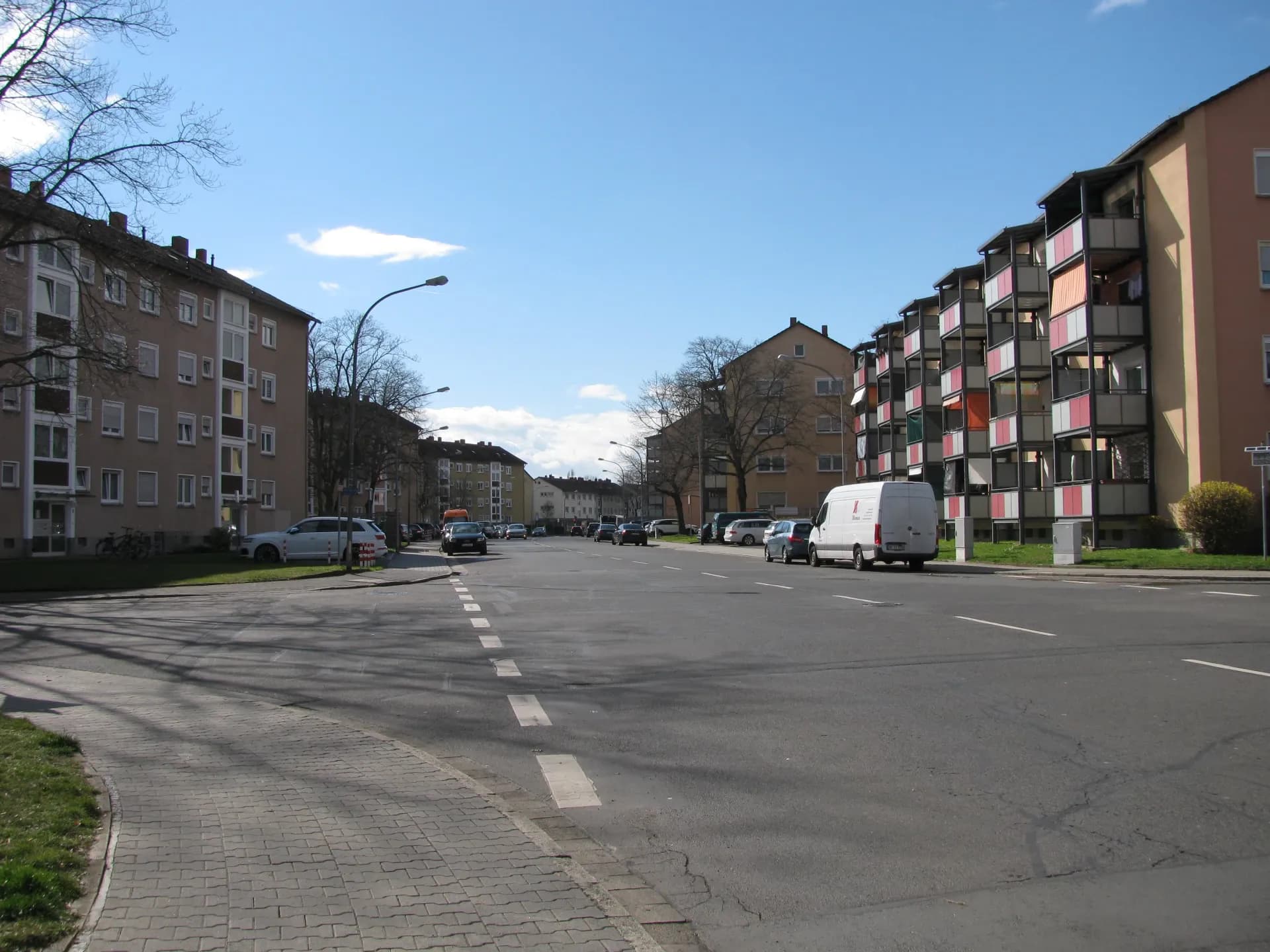 Wohnbebauung an der Berliner Straße in Rüsselsheim