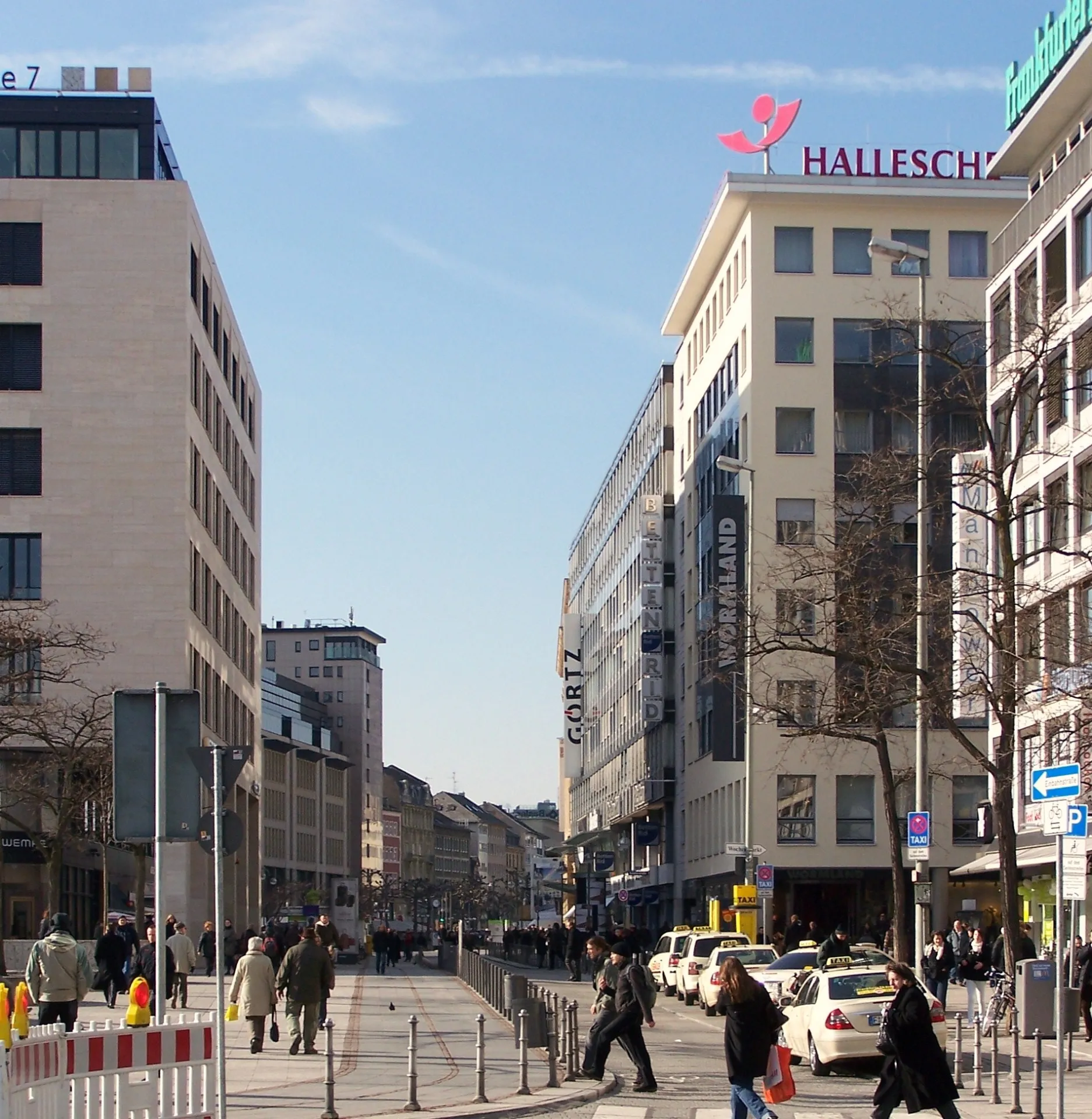 Biebergasse zwischen Hauptwache und Roßmarkt in Frankfurt