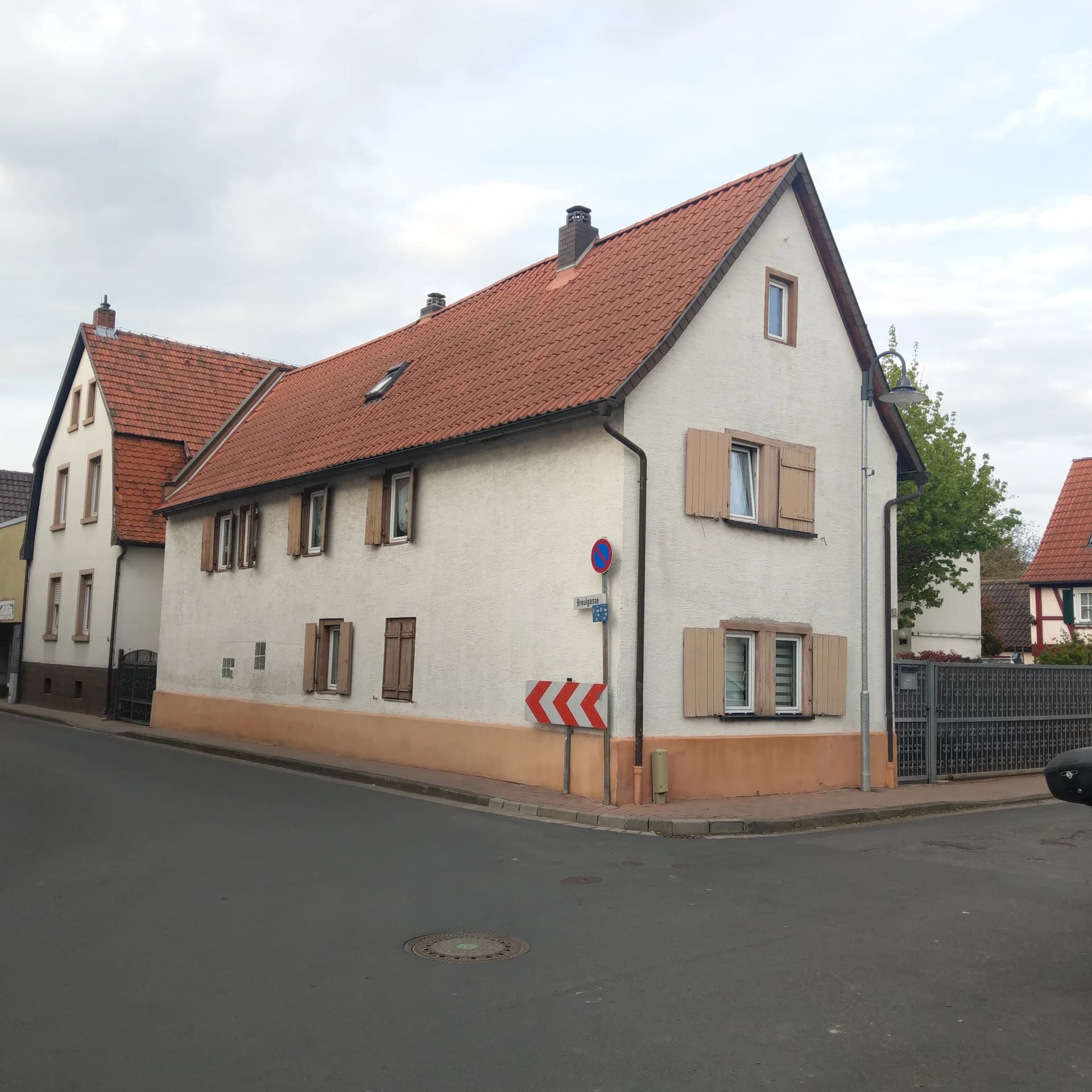 Rückansicht des Hauses Obergasse 13 in Maintal-Bischofsheim