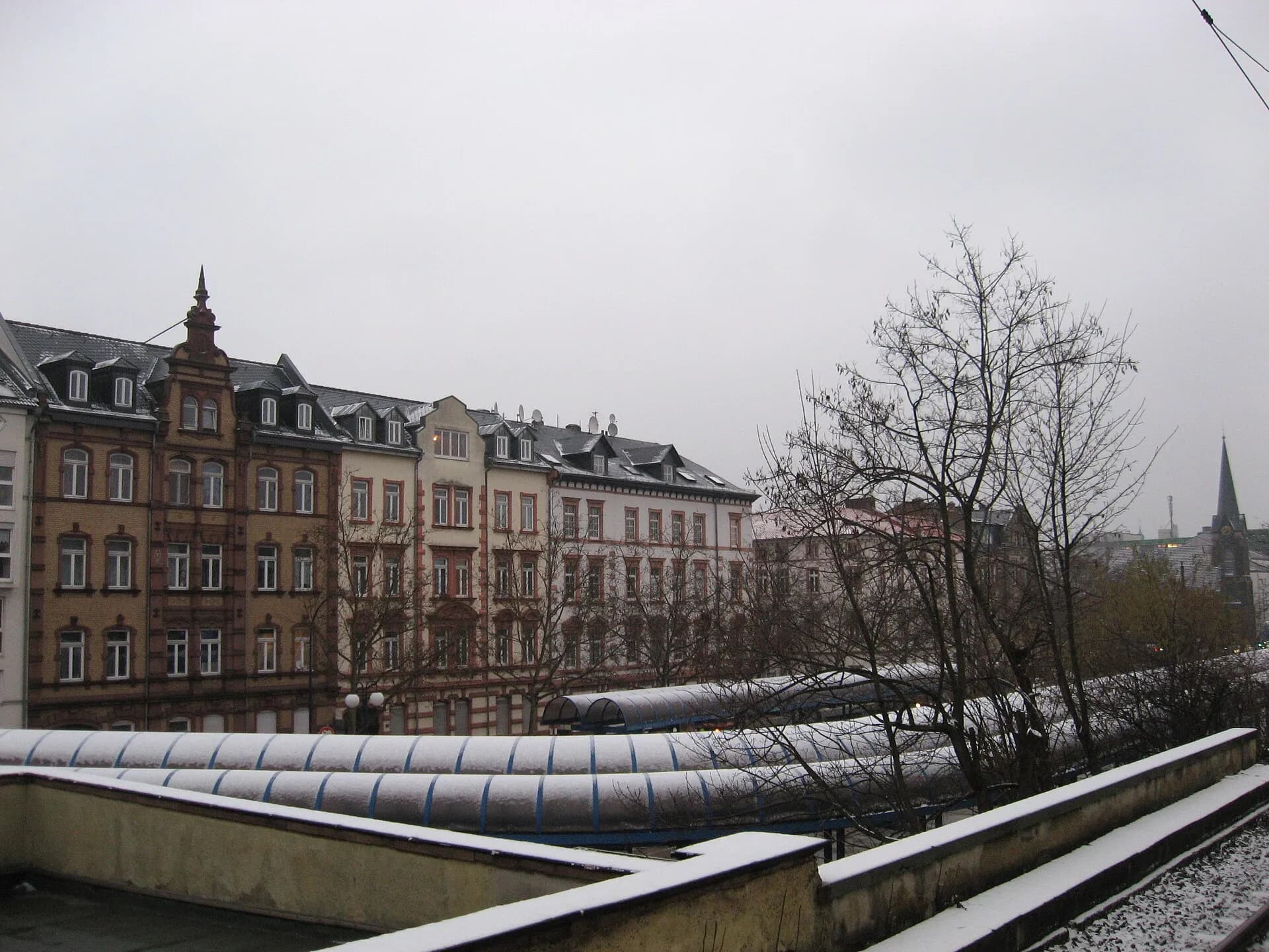 Gründerzeitzeile an der Bismarckstraße in Offenbach