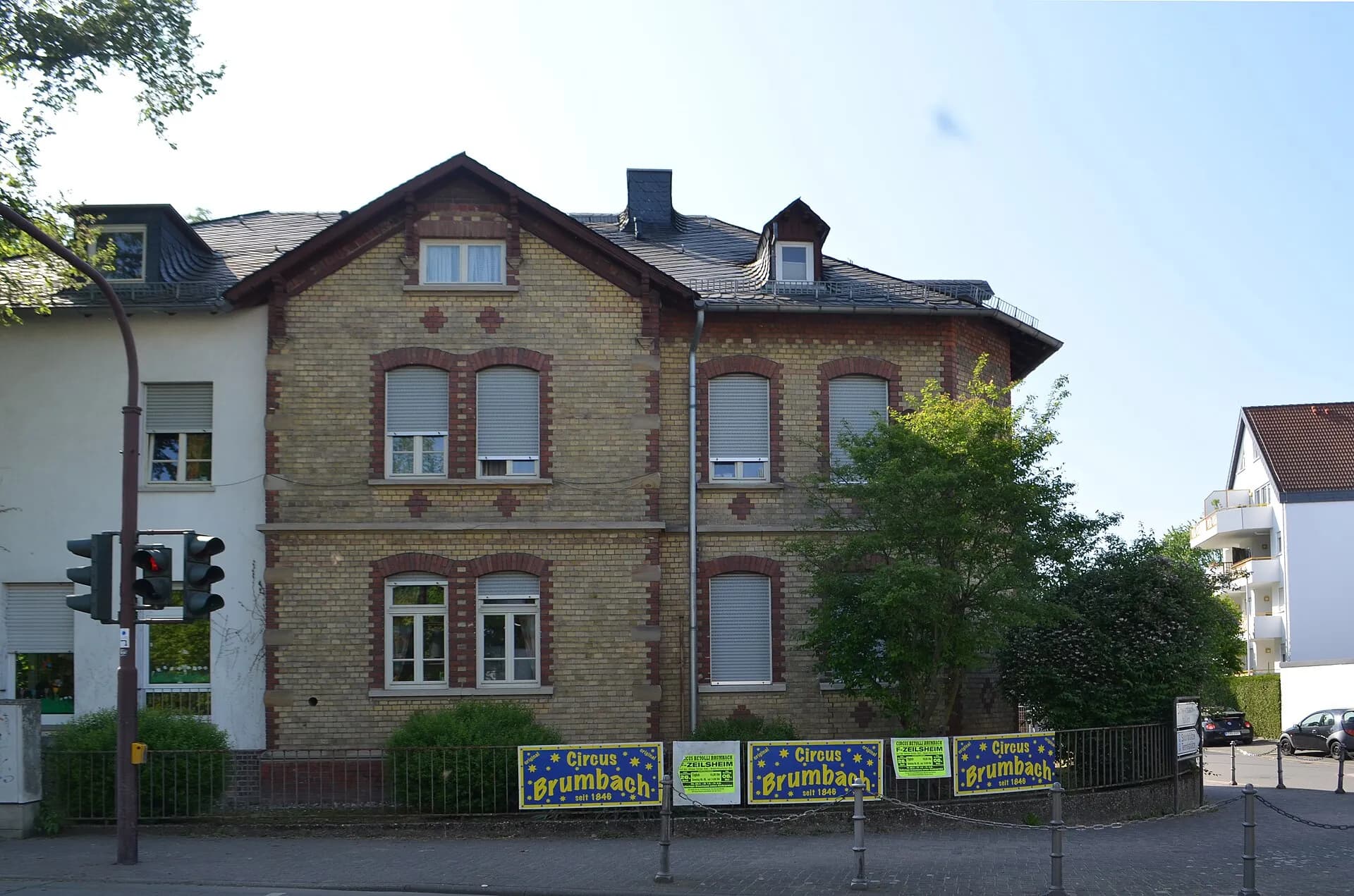 Bleichstraße 1 in Kriftel von der Straßenecke aus