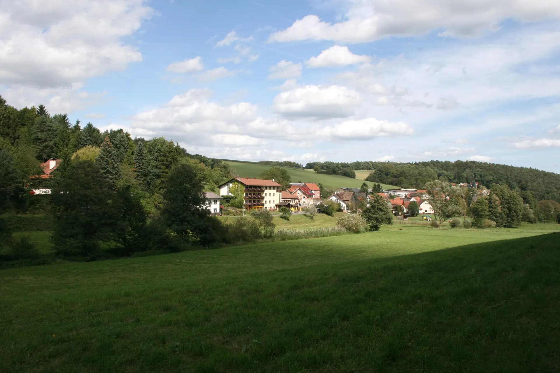 Blick auf Annelsbach in Höchst im Odenwald