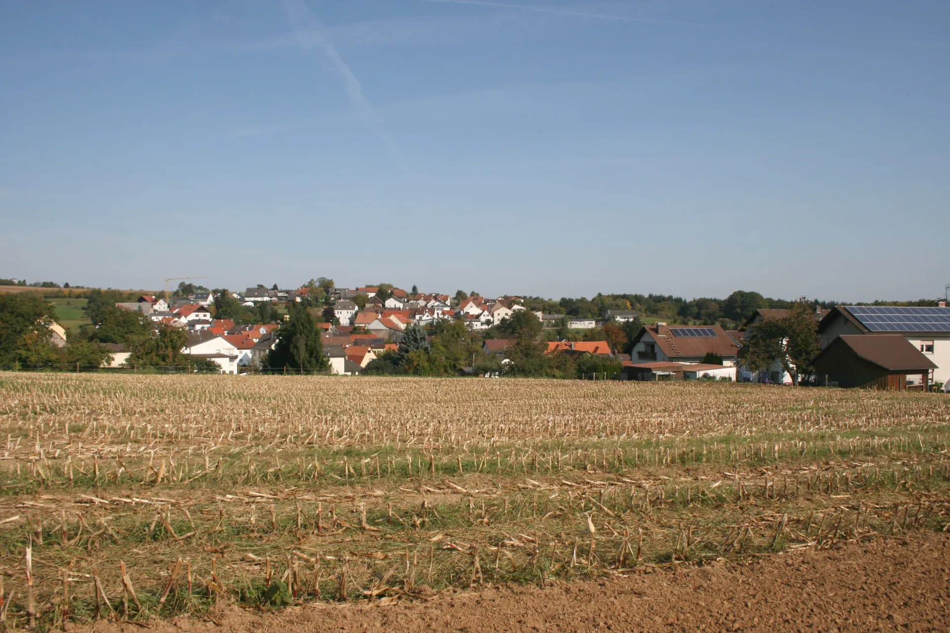Blick auf Hummetroth in Höchst im Odenwald