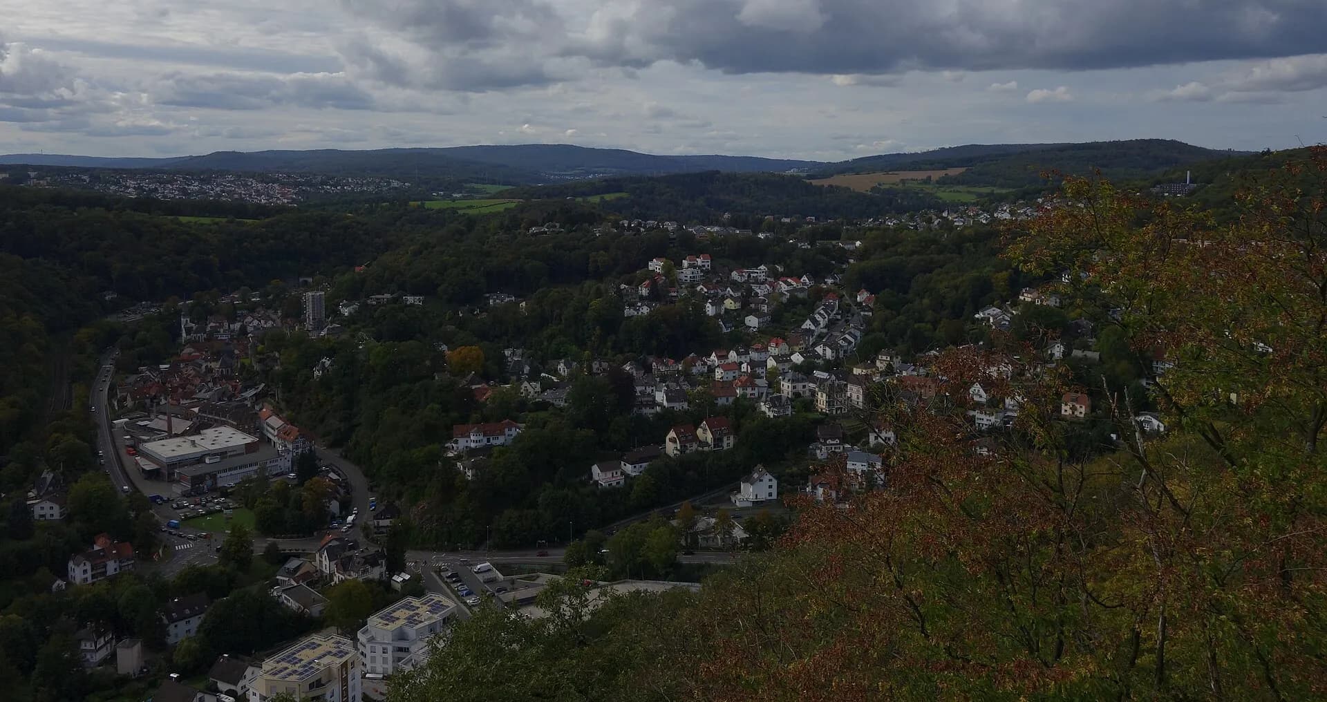 Blick vom Kaisertempel auf Eppstein