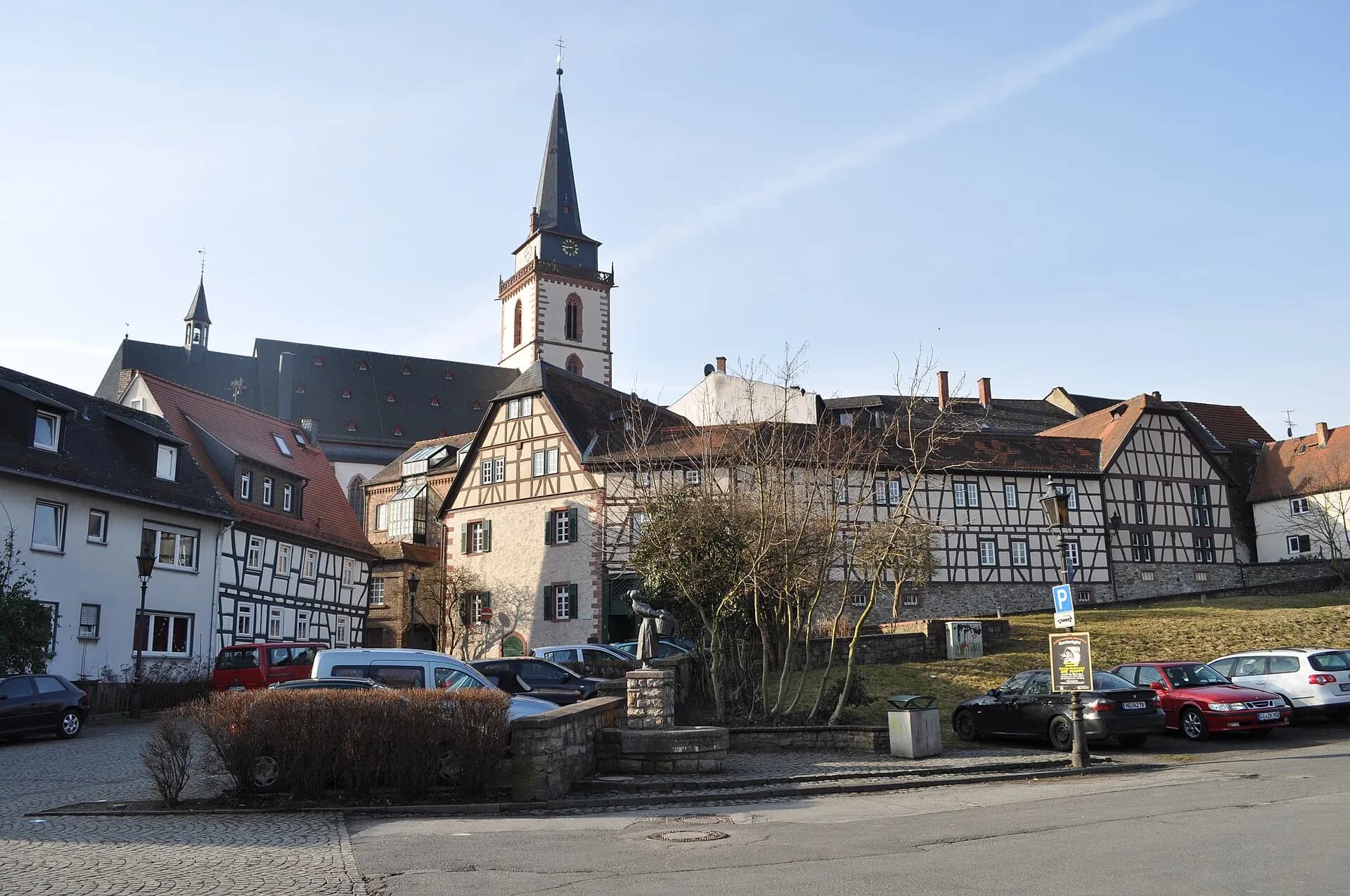 Blick von der Bleiche über die Altstadt in Oberursel (Taunus)